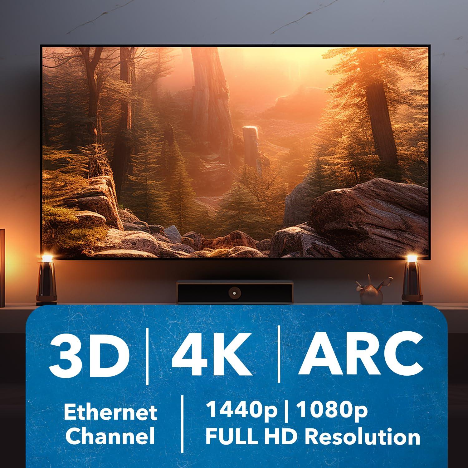 Cable HDMI OREI 1.83 m Alta Velocidad 10-Pack 4K 3D