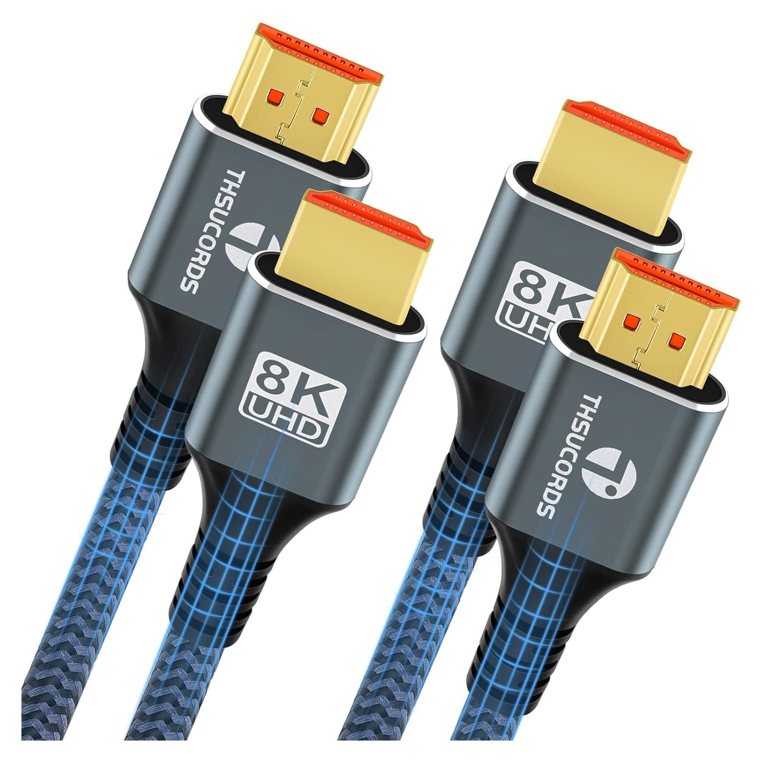 Cables HDMI 8K 1.0M 2 Paquete Thsucords Alta Velocidad