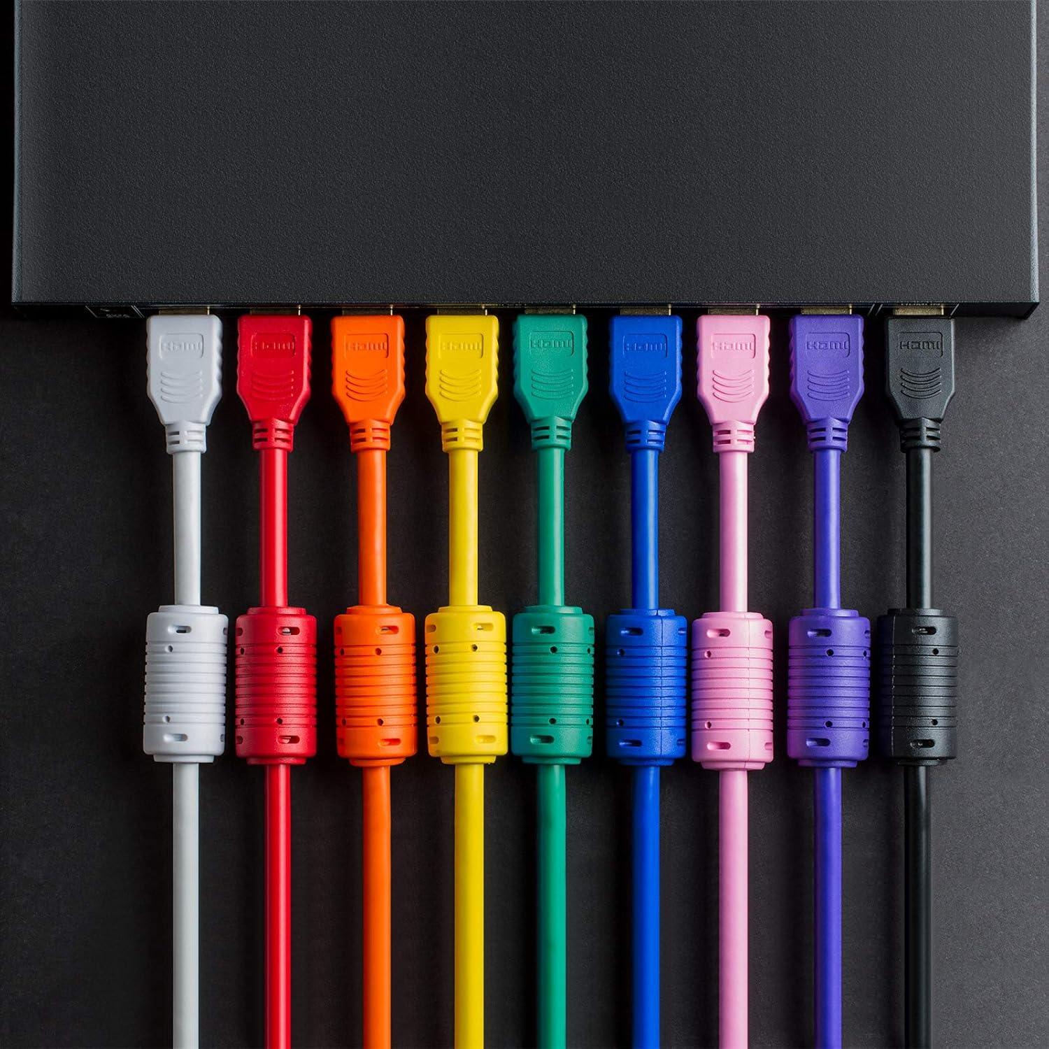 Cable HDMI 4K Alta Velocidad Cmple 0.46m Rosa 28AWG