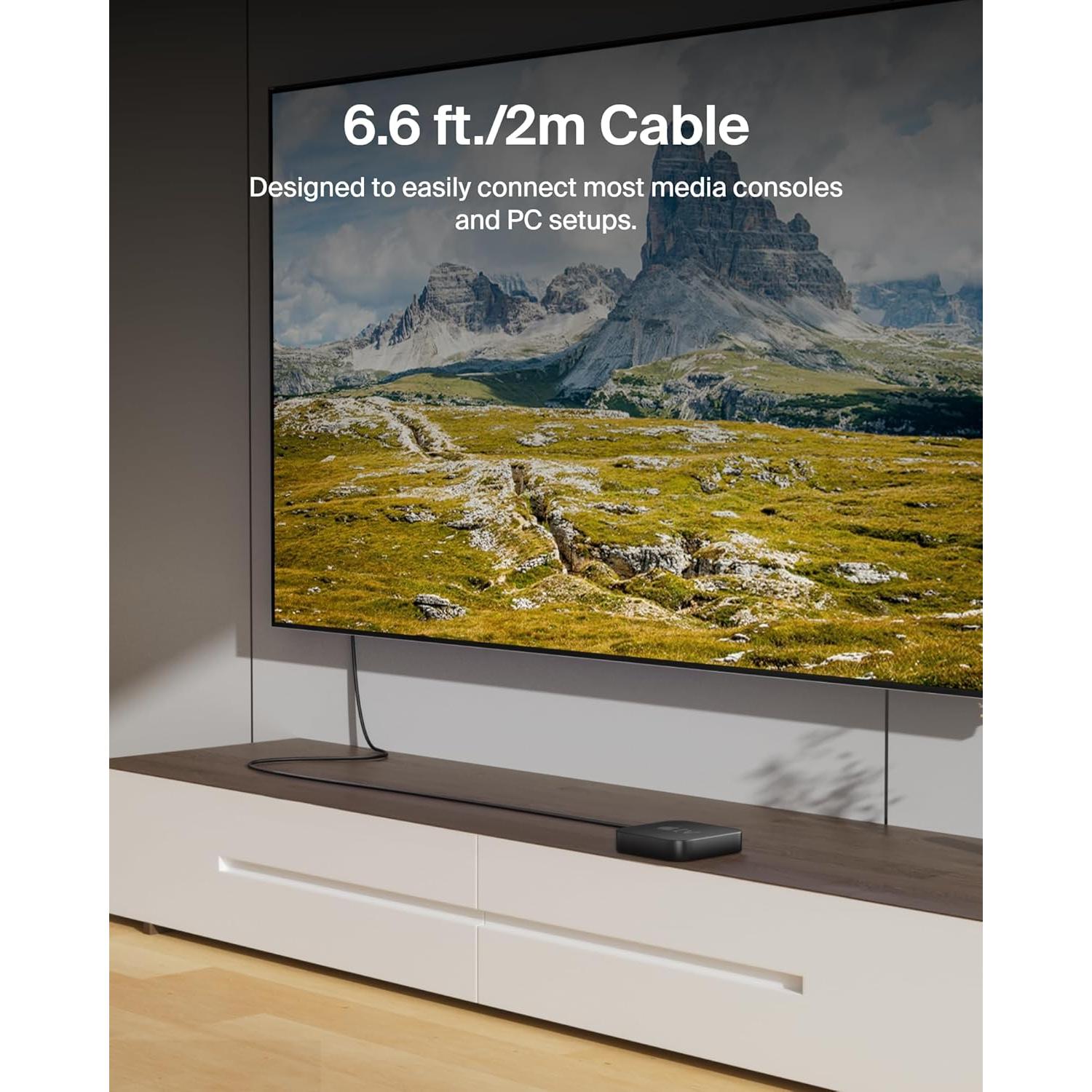 Cable HDMI 2.1 Ultra HD Belkin 2M 48Gbps 4K 8K Dolby Vision