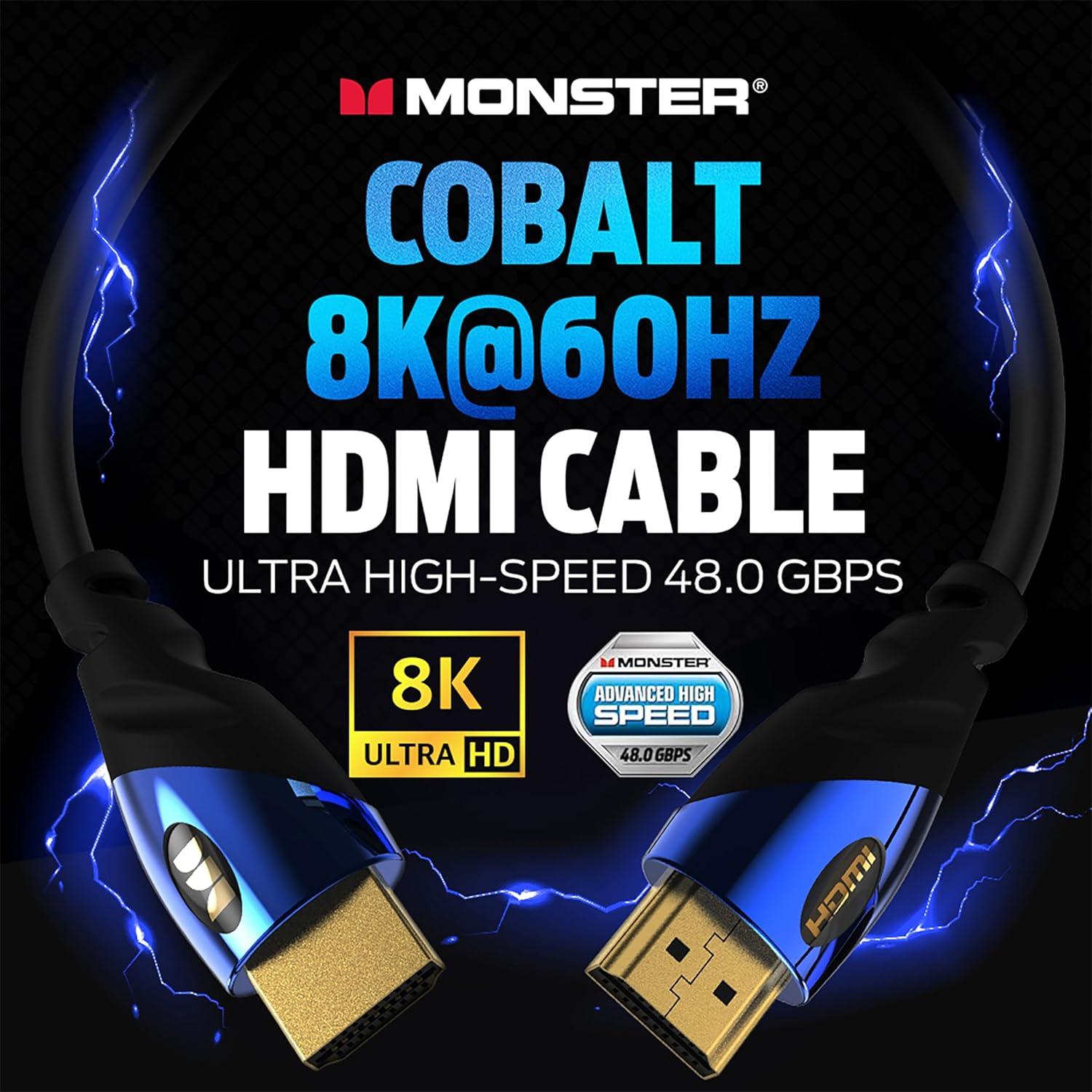 Cable HDMI Monster 8K 0.61 m - Para PS5 y Xbox Series X