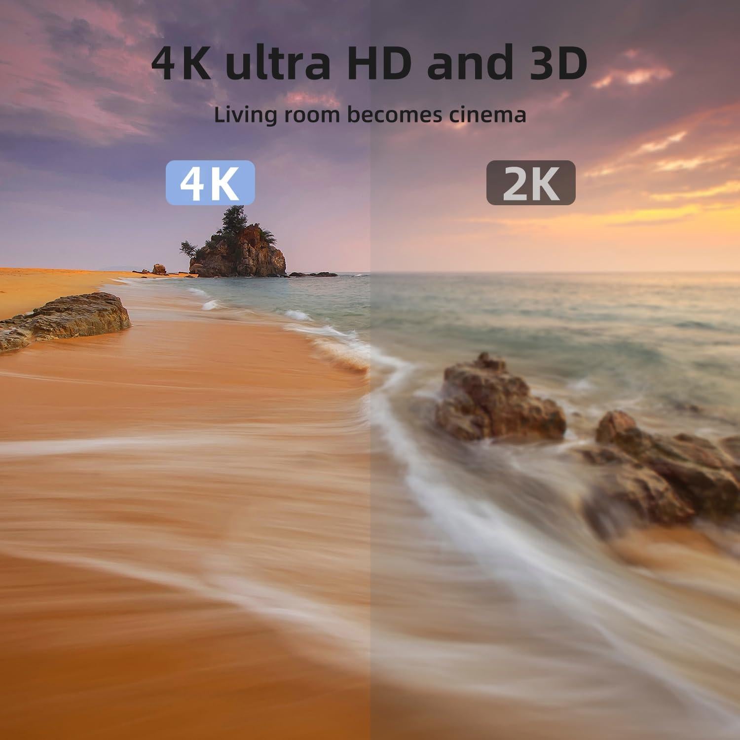 Cable HDMI 4K Ultra Alta Velocidad 15.24m Looyotul