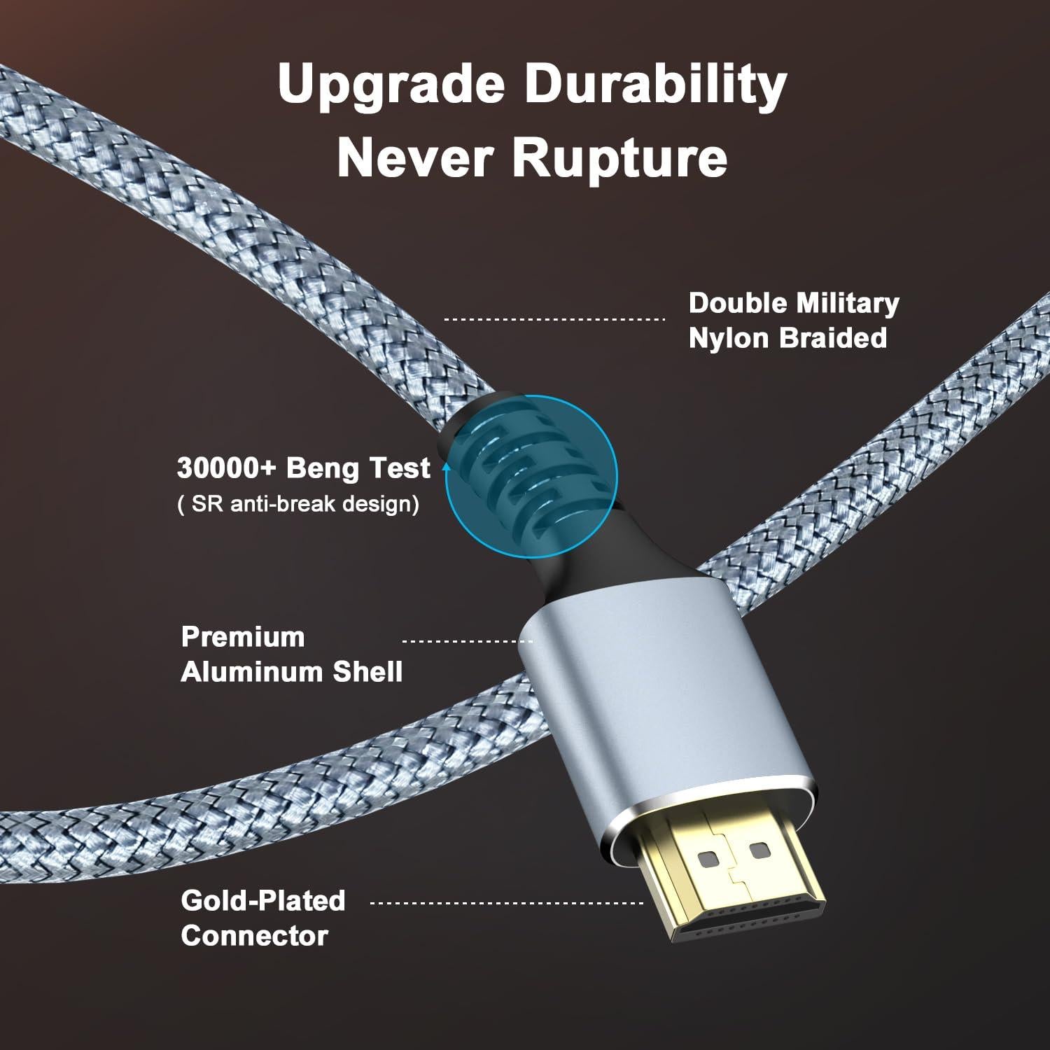 Cable HDMI Ultra Alta Velocidad 8K 3M - 48Gbps - 2 Pack