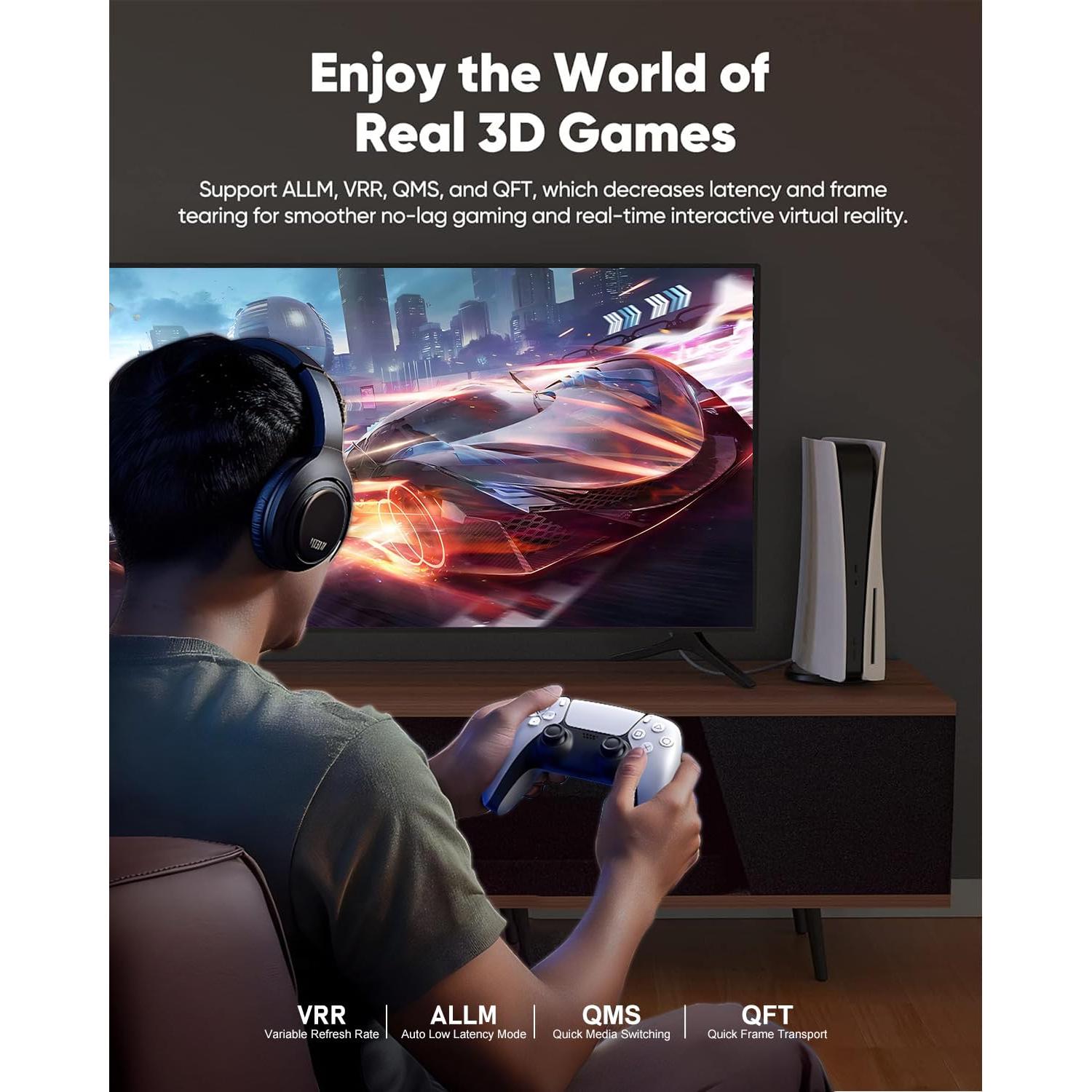 Cable HDMI 16K ConnBull 2M Alta Velocidad 96Gbps