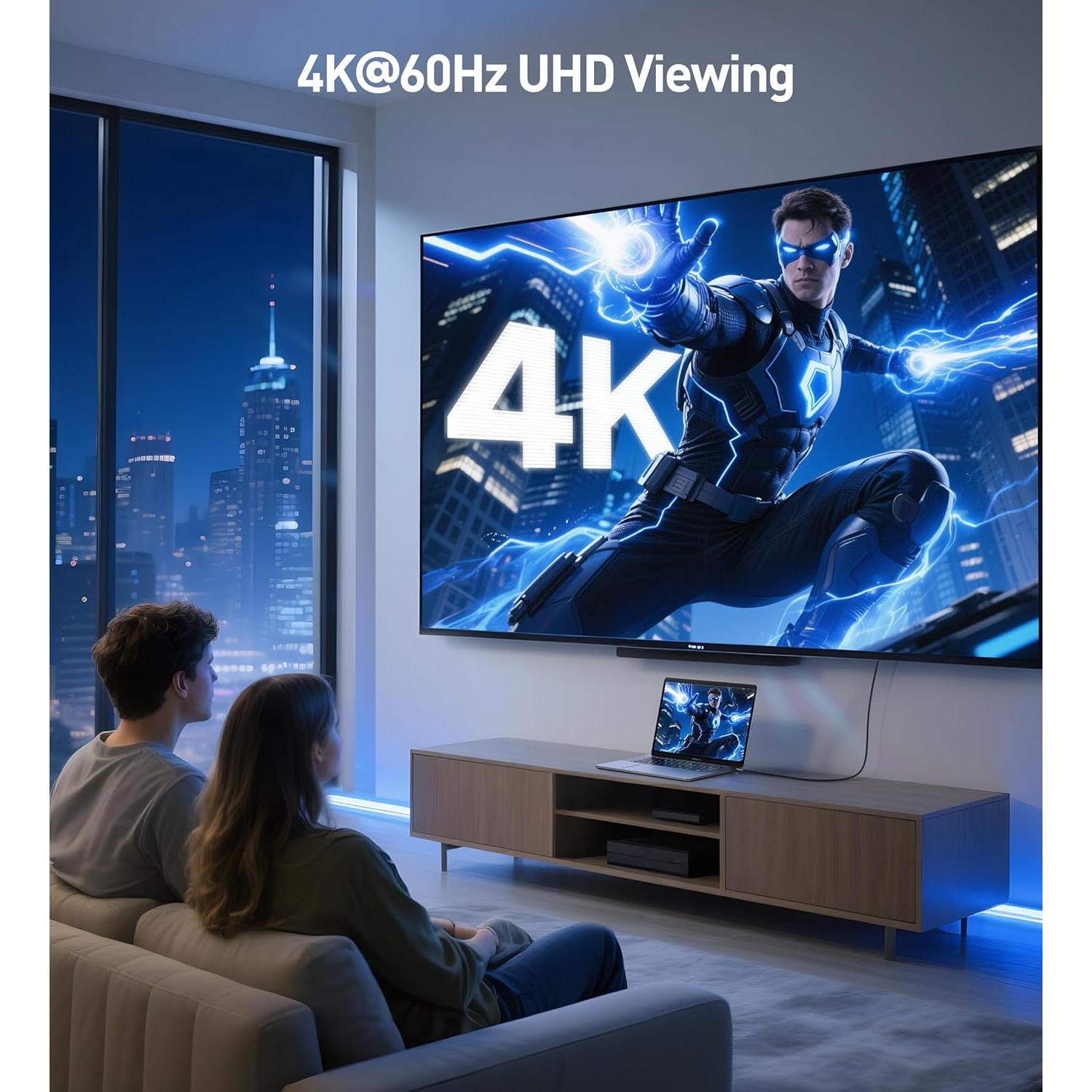 Paquete de 3 Cables HDMI 4K Cable Matters 4.57m Alta Velocidad