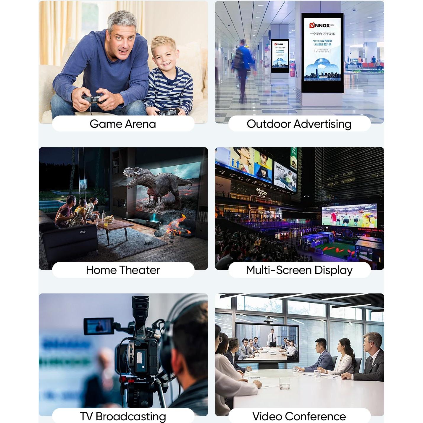 Cable HDMI 2M UVOOI Blanco 8K 48Gbps Alta Velocidad