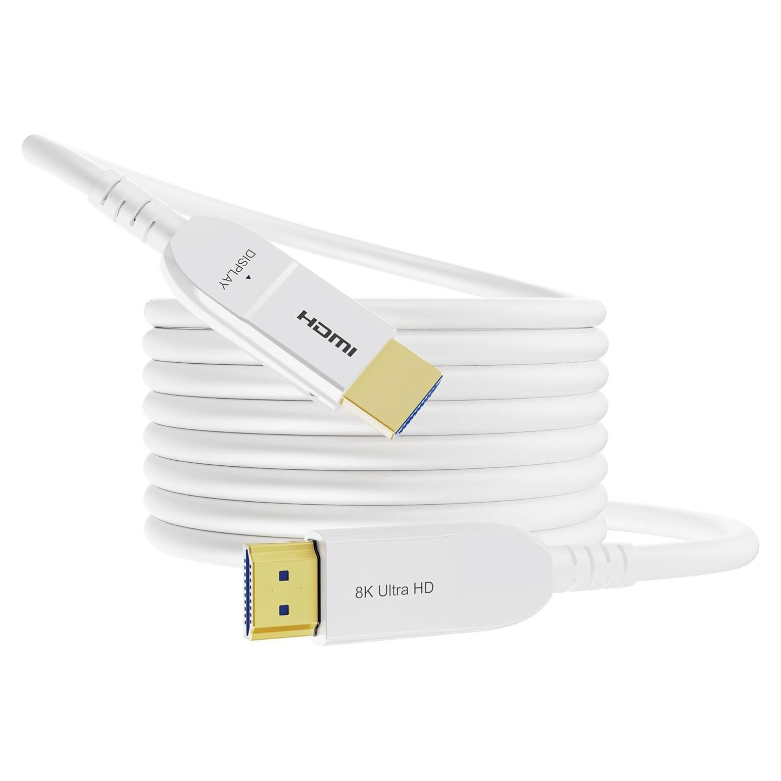 Cable HDMI 2.1 Anehmeta 15.24m 8K 48Gbps Fibra Óptica