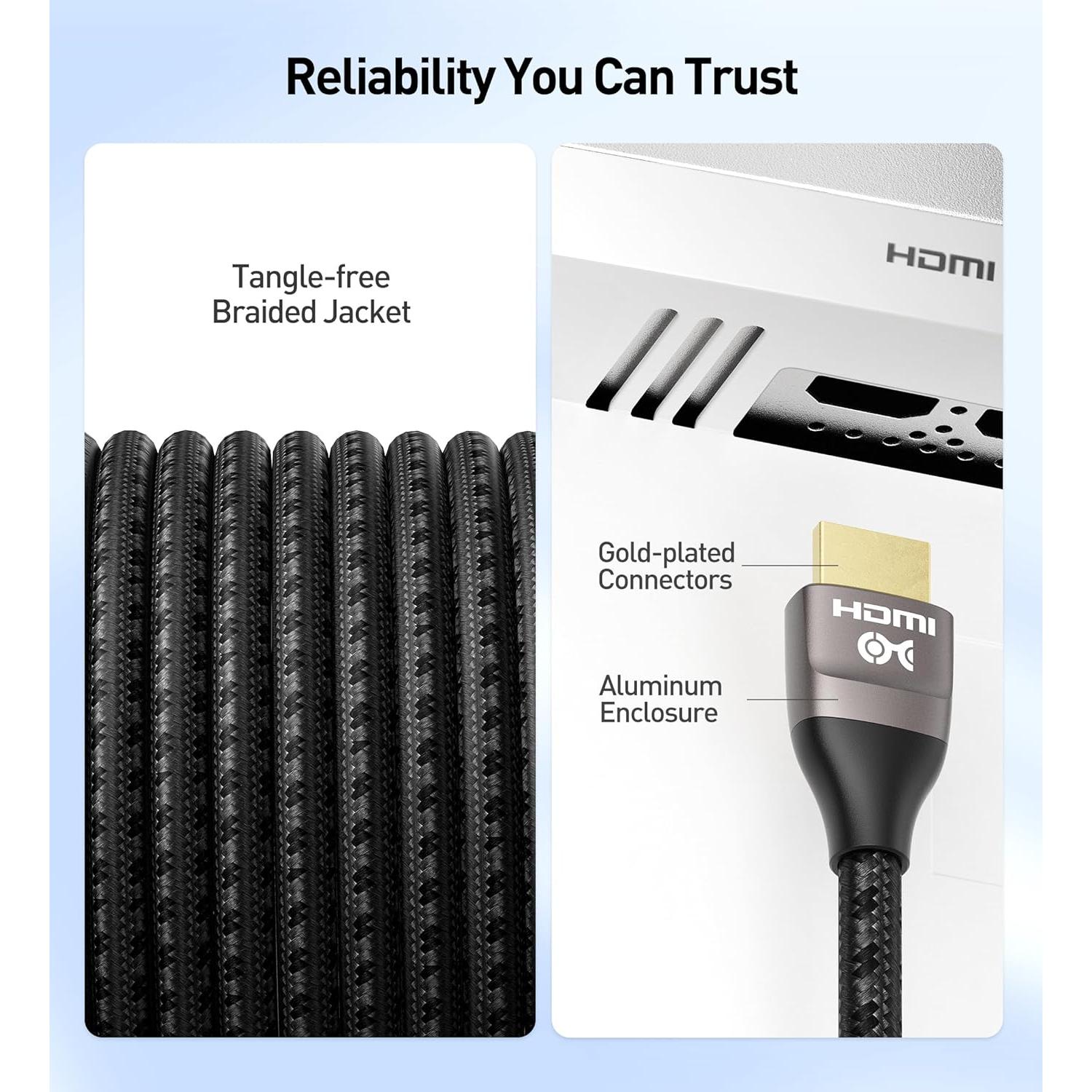 Cable HDMI 8K 2m Cable Matters 48Gbps HDR para PS5 y Xbox