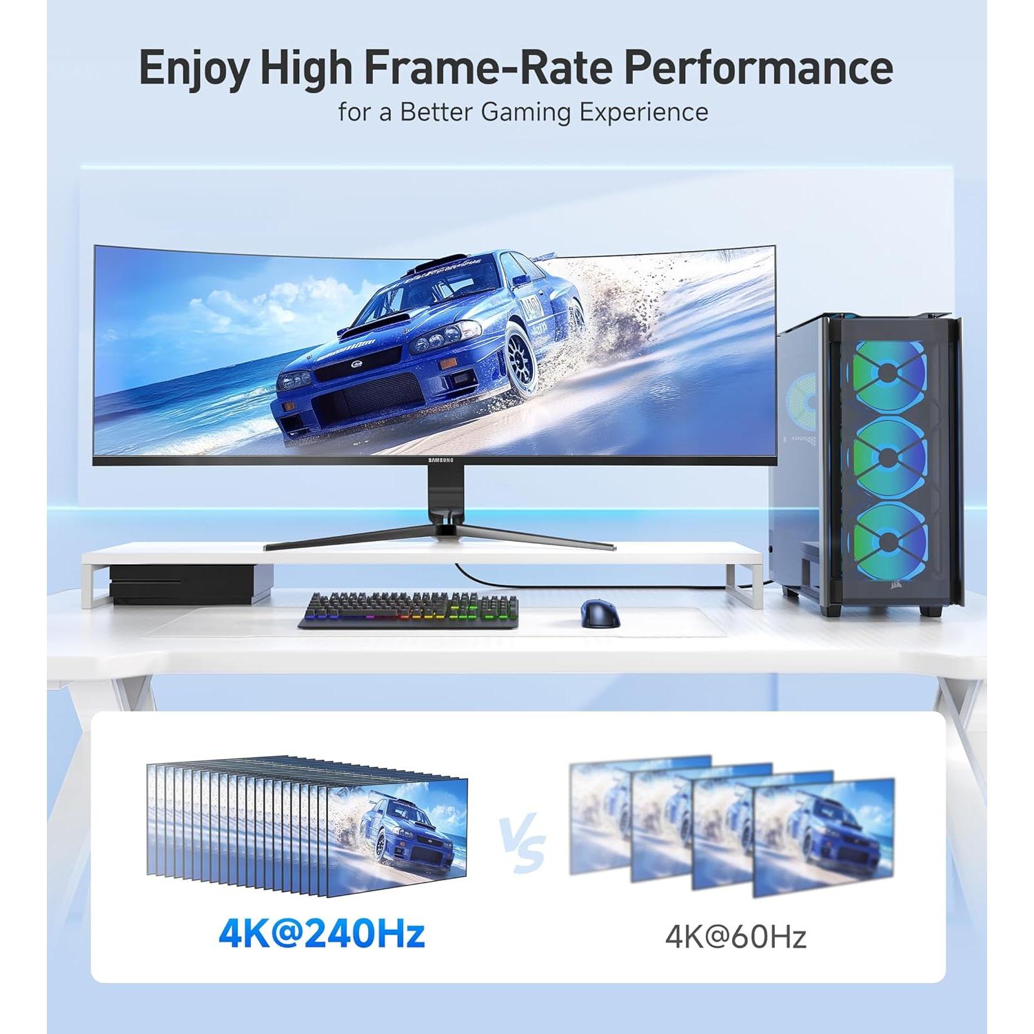 Cable HDMI 8K Trenzado Cable Matters 2m 48Gbps HDR Negro