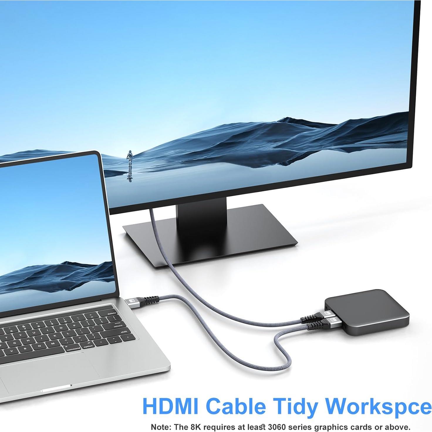 Cable HDMI 2.1 Ultra Alta Velocidad 2.0M UVOOI 2-Pack