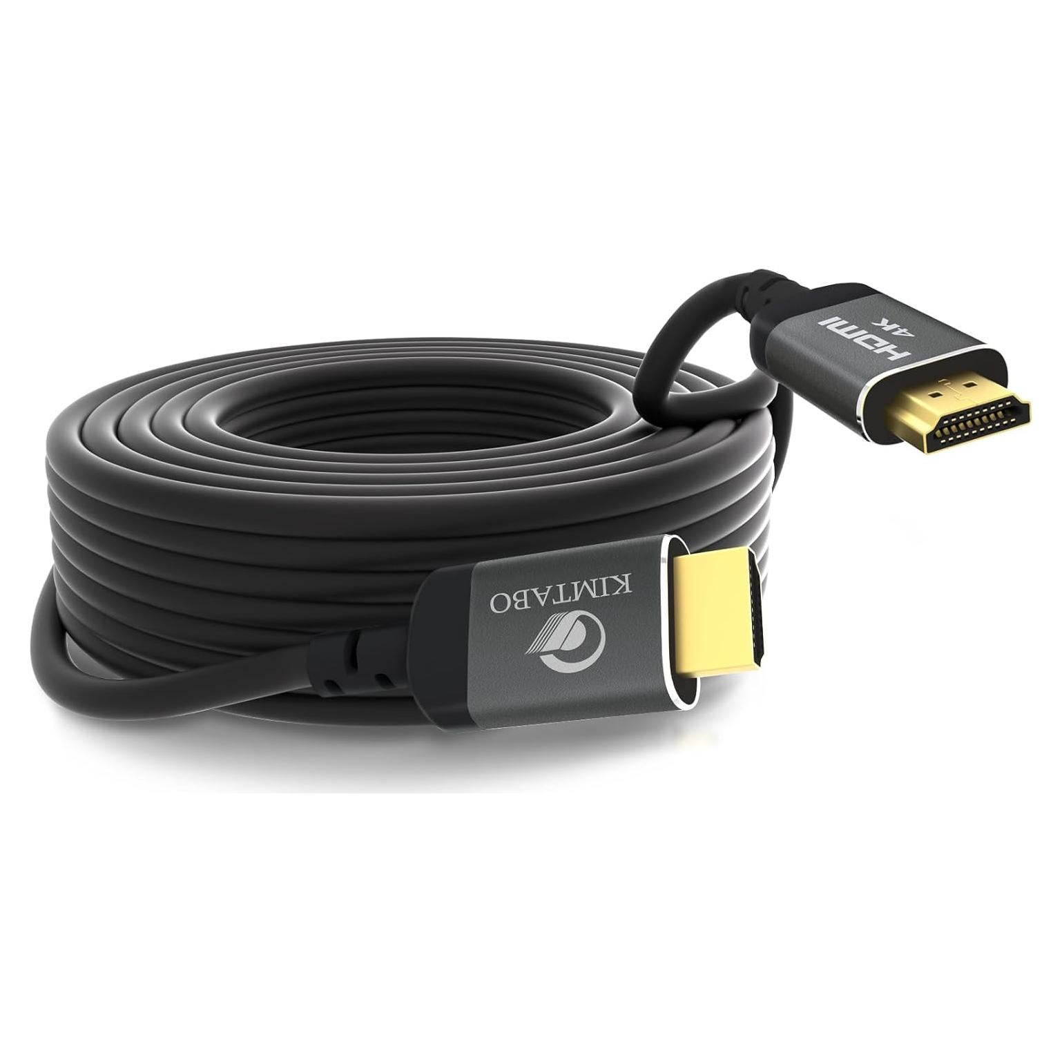 Cable HDMI KIMTABO 9.14 m 4K 30Hz Alta Velocidad