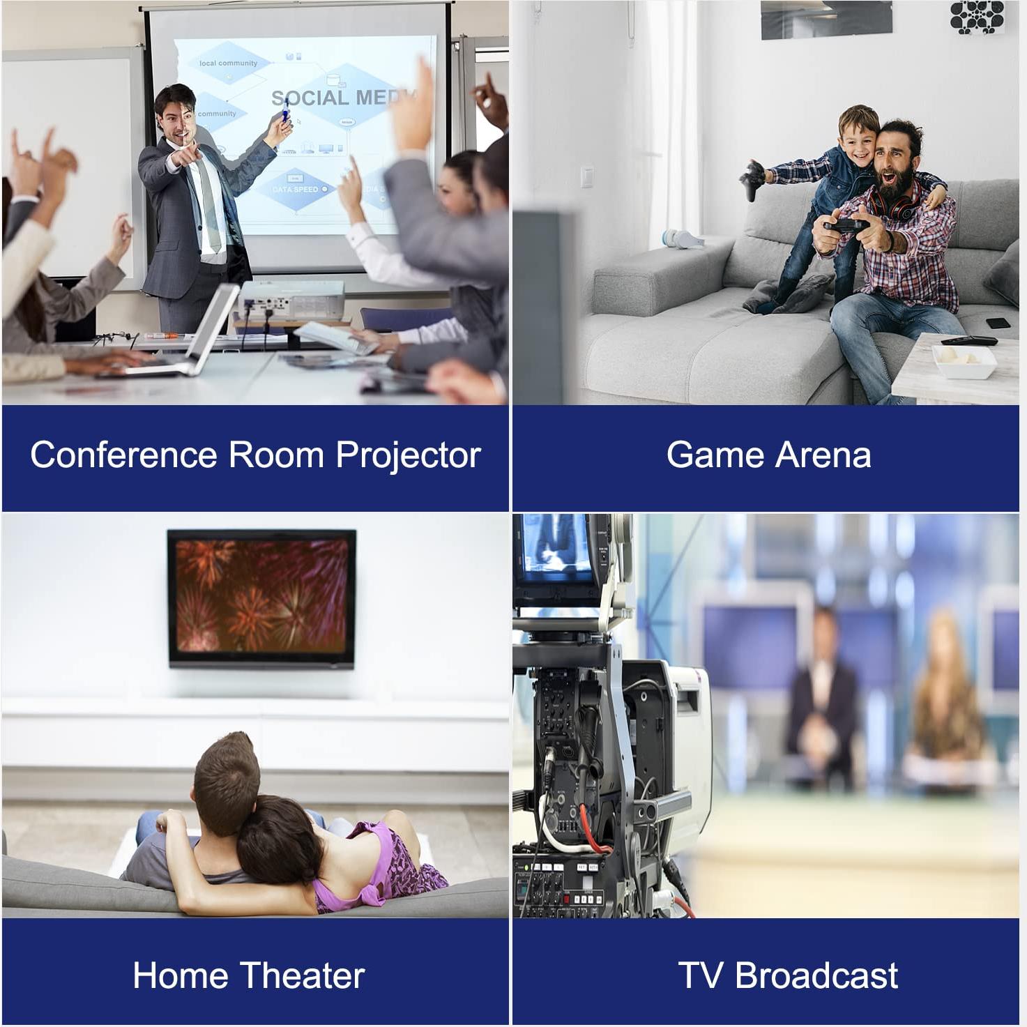 Cable HDMI 8K ALLEASA 3.66m 48Gbps Alta Velocidad eARC HDR