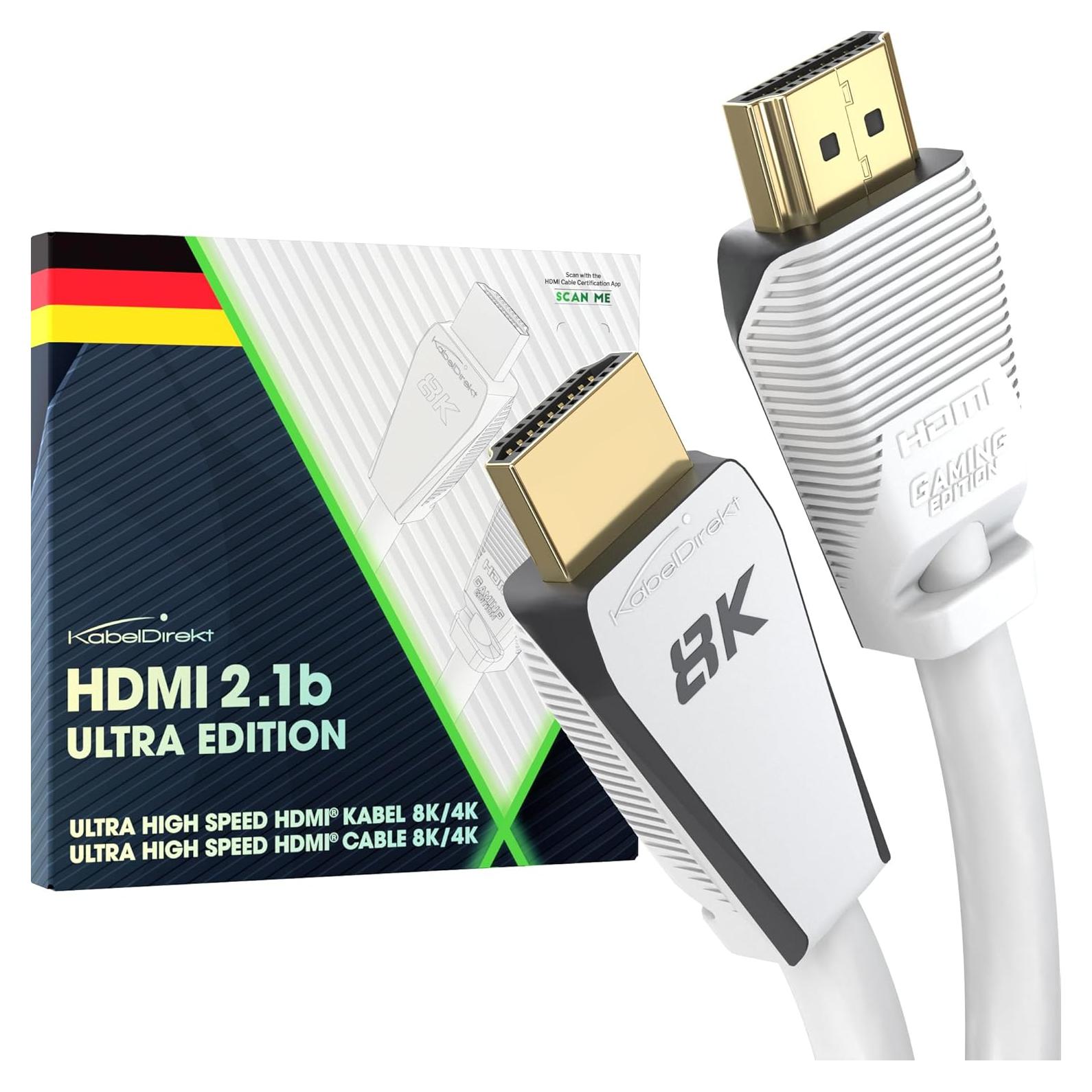 Cable HDMI 8K Ultra Certificado KabelDirekt 0.91 m - 144Hz