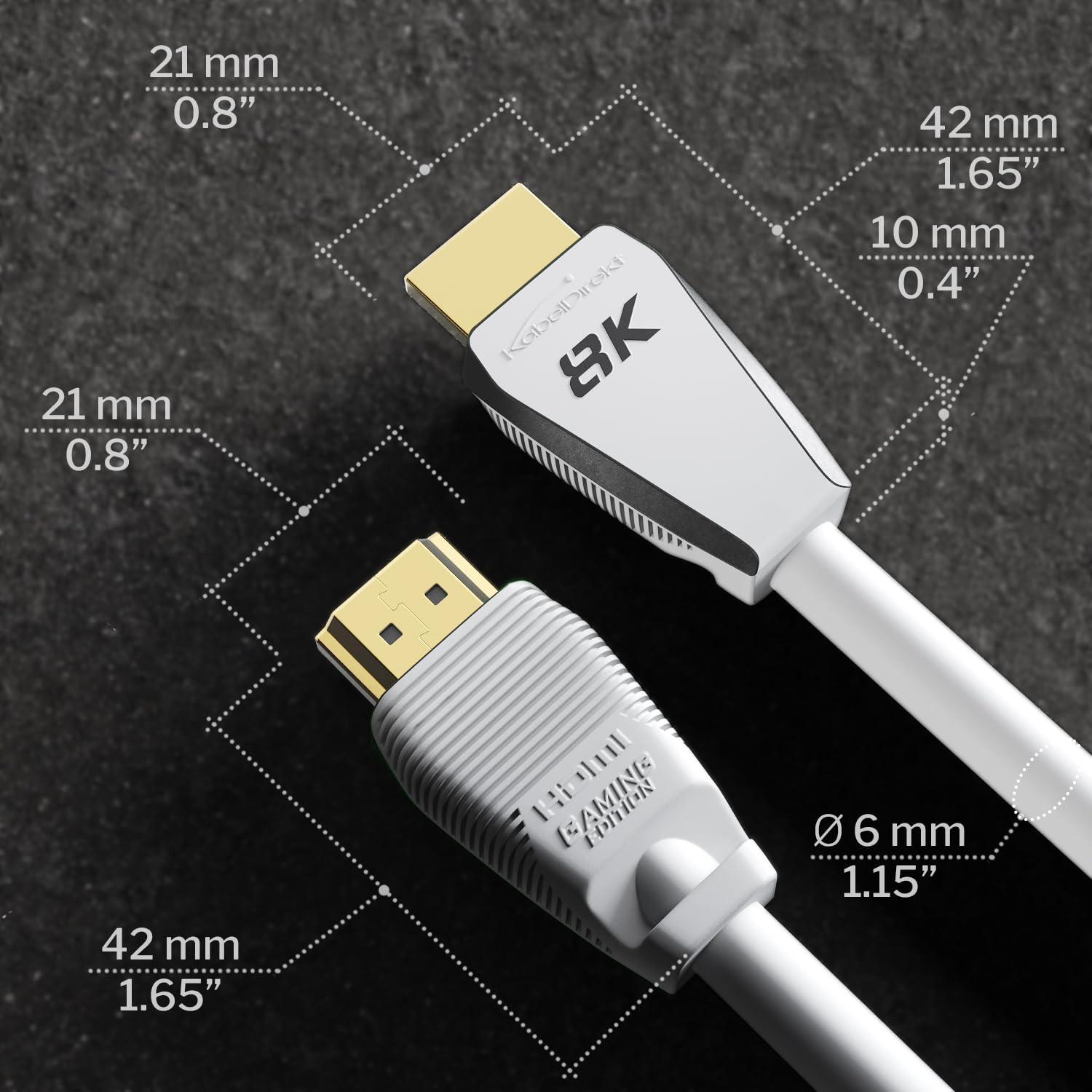 Cable HDMI 8K Ultra Certificado KabelDirekt 0.91 m - 144Hz