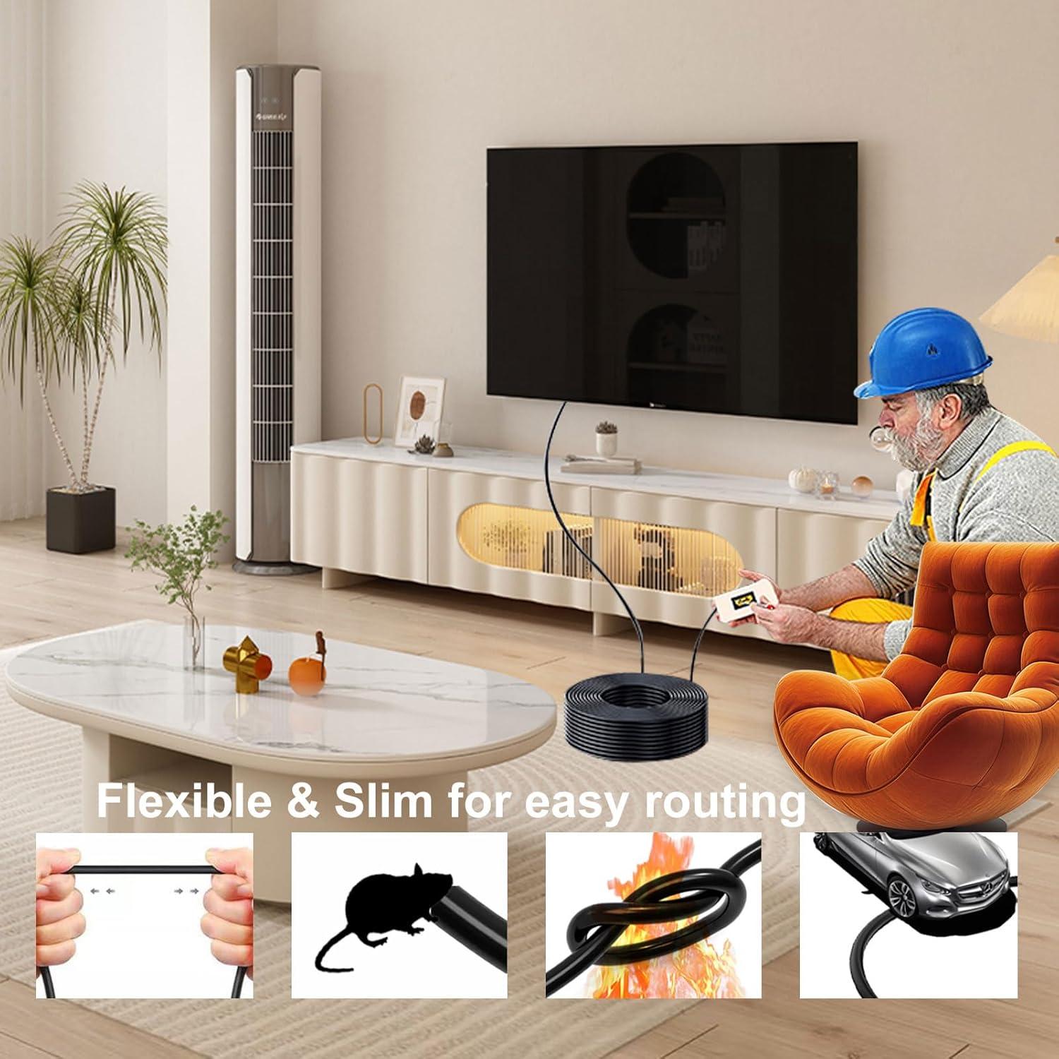 Cable HDMI de fibra óptica 30.48 m Adrenenjoyer 4K 60Hz