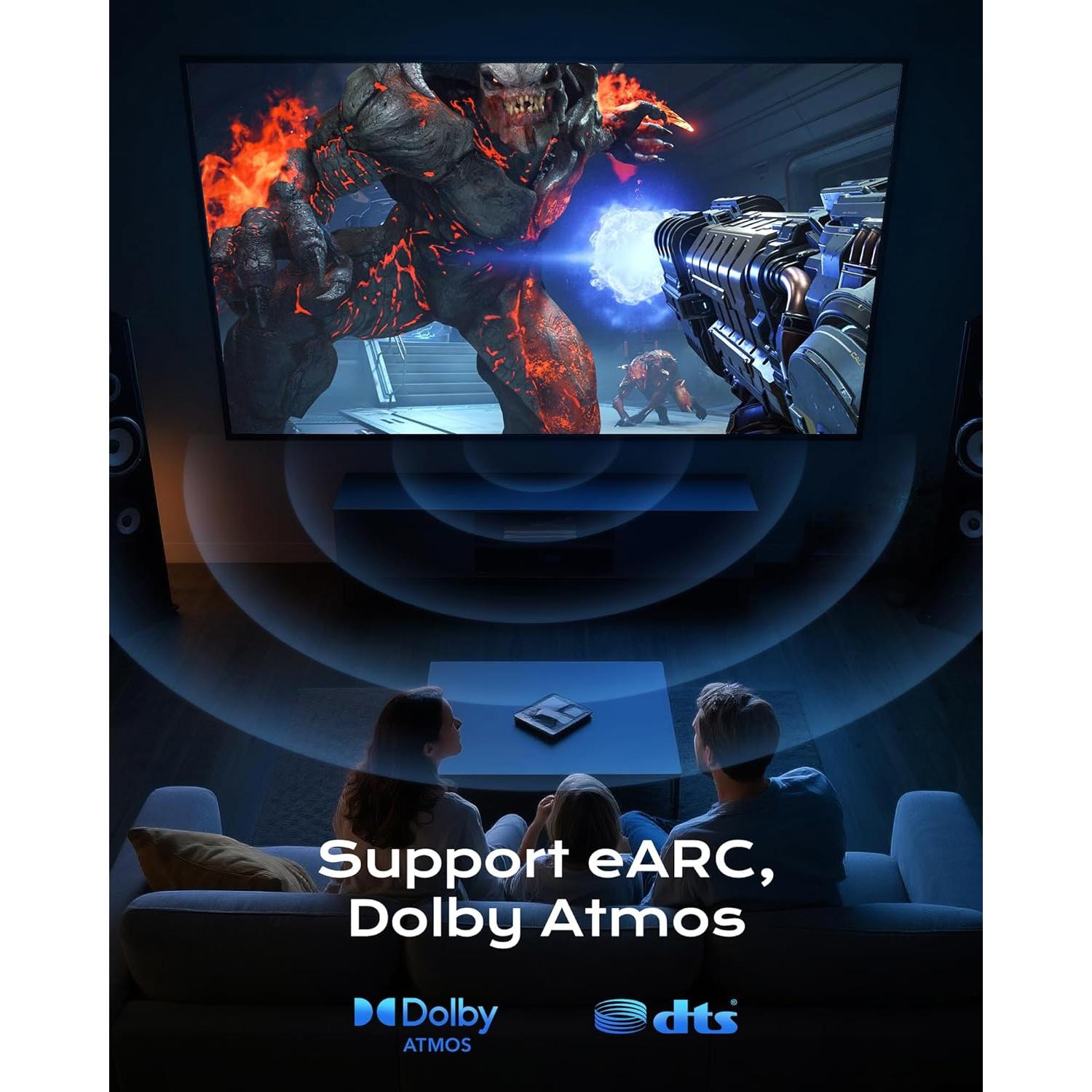 Cable HDMI Cratree 8K Fibra Óptica 6.1m 48Gbps Alta Velocidad