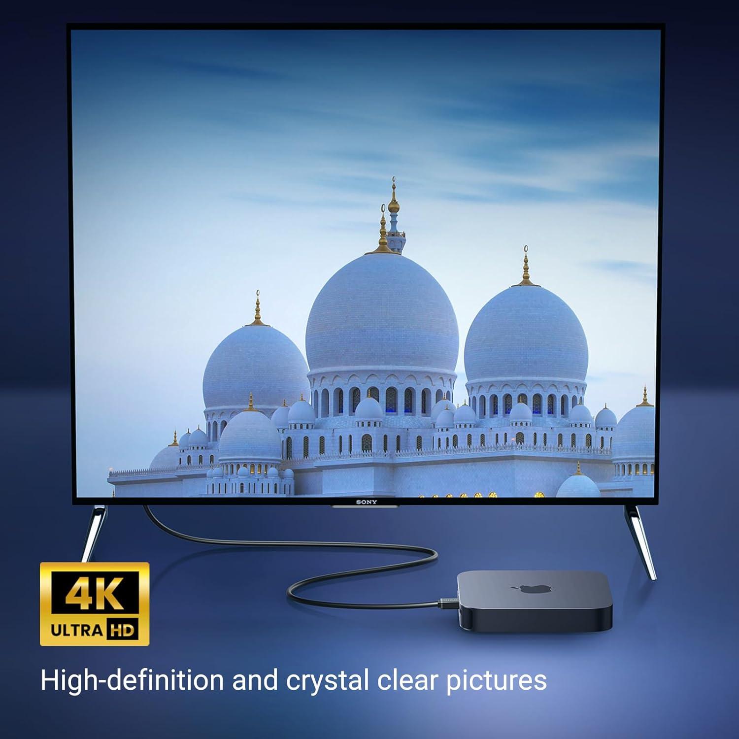 Cable HDMI UGREEN 1.01m 4K 90 Grados Alta Velocidad