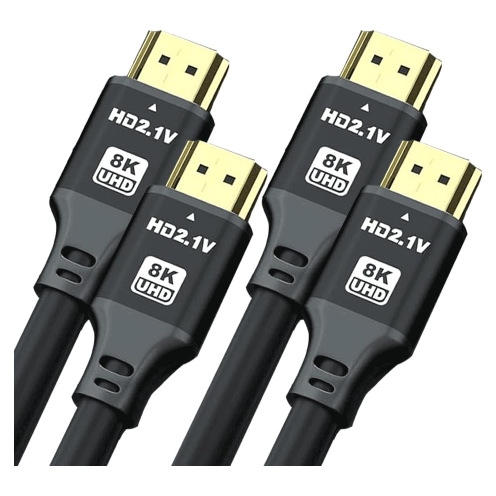Cable HDMI 8K 1.83m 2-Pack Jojobnj Alta Velocidad 48Gbps