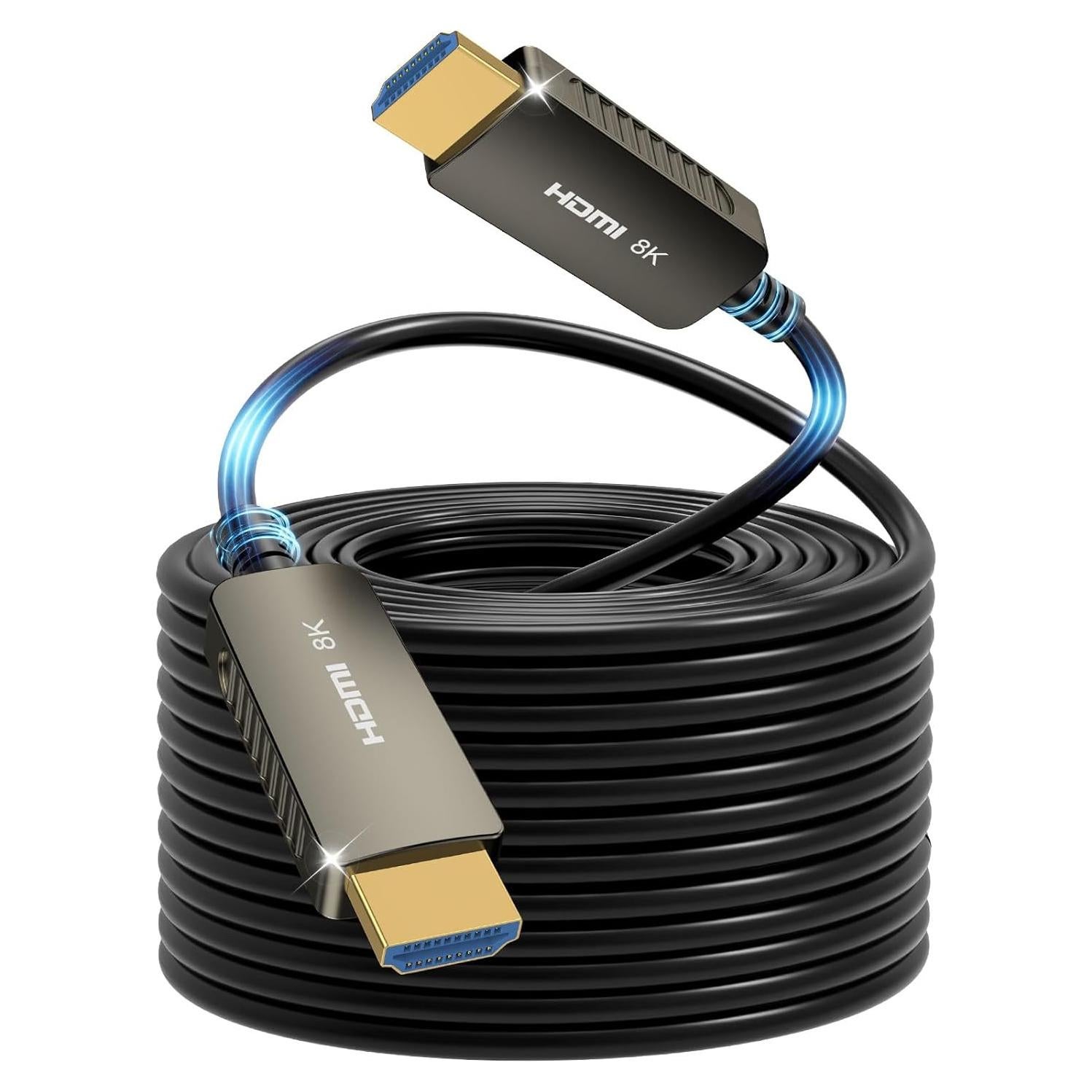 Cable HDMI 2.1 Fibra Óptica SOEYBAE 8K 10M Ultra 48Gbps