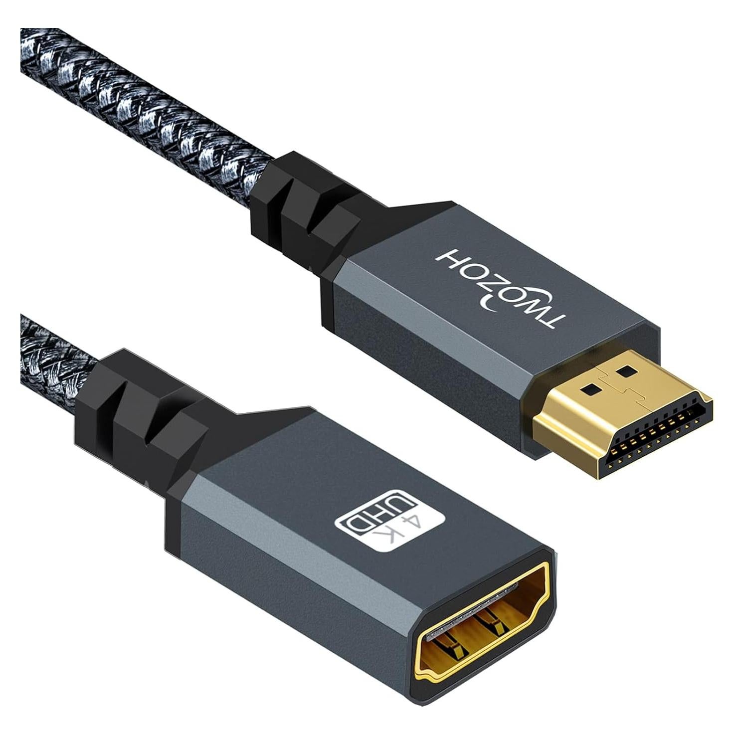 Cable de Extensión HDMI Twozoh 2M 4K 60Hz Macho a Hembra