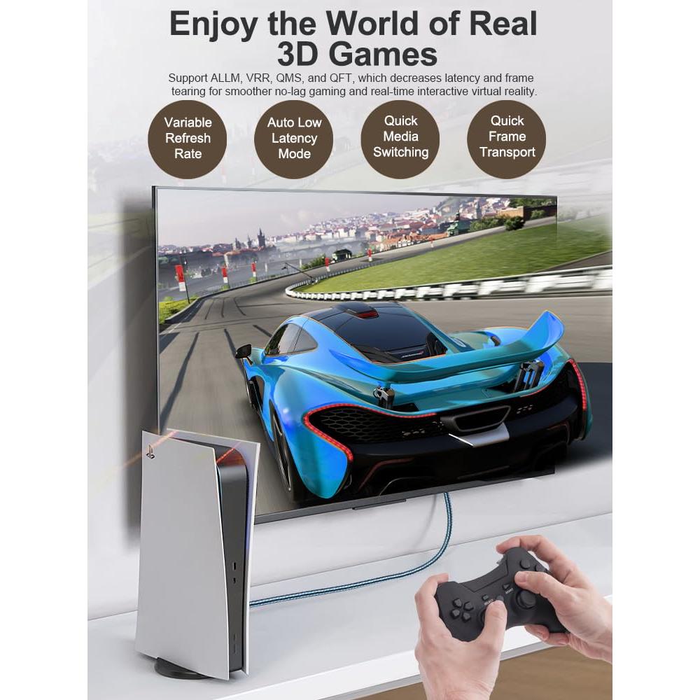 Cable HDMI Ultra Alta Velocidad SKW 3m 8K 60Hz 4K 120Hz