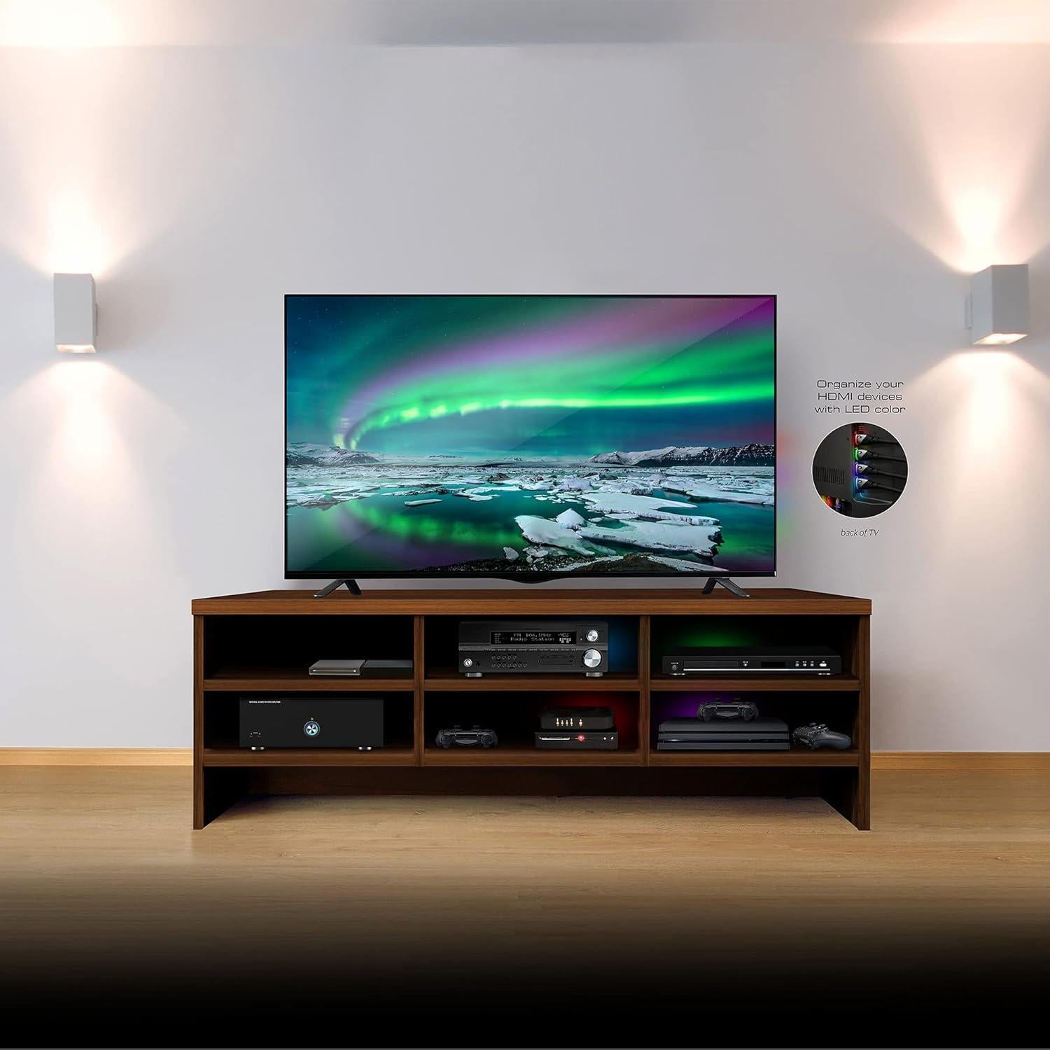 Cable HDMI Monster 1.83m 4K HDR con luz LED - Paquete de 4