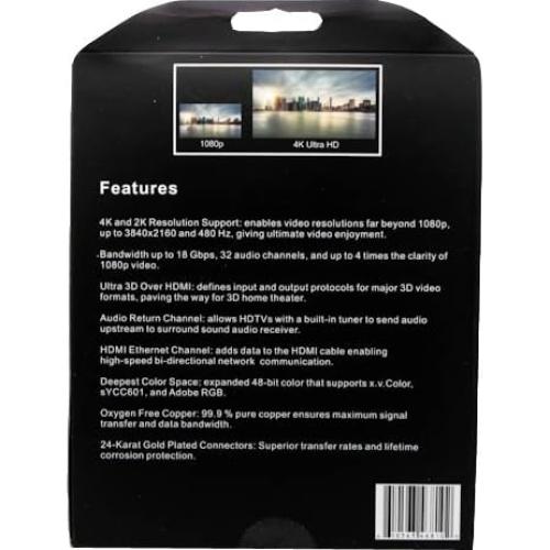 Cable HDMI 4K Fusion4k 0.91m Alta Velocidad 60Hz