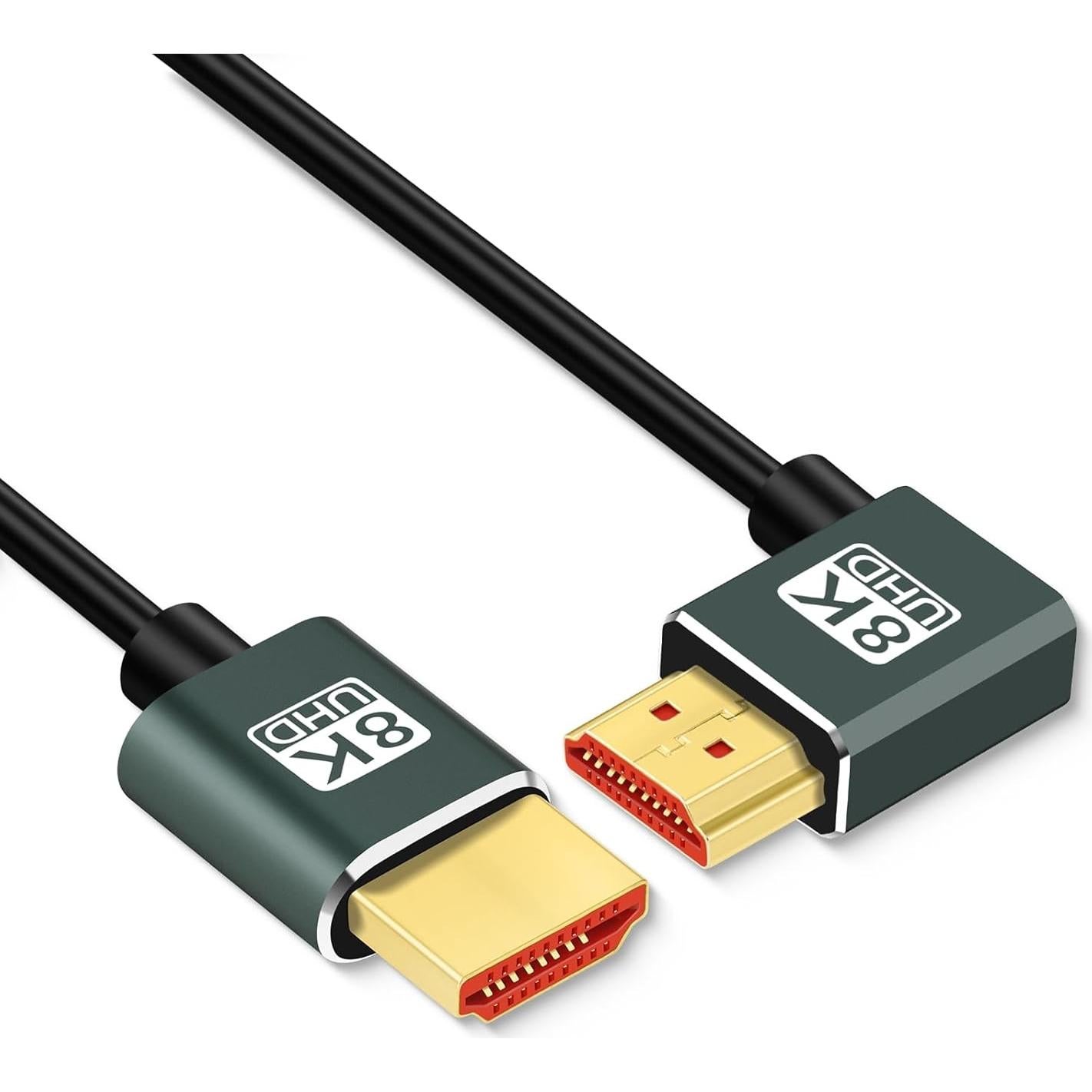 Cable HDMI 2.1 Ultra Delgado 8K 90 Grados 2.0M Thsucords