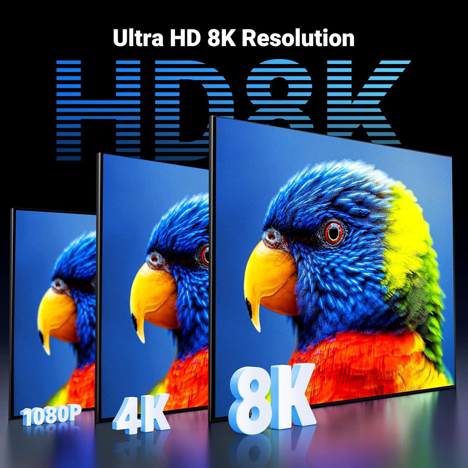 Cable HDMI 8K UGREEN 2.0m 48Gbps Ultra Alta Velocidad