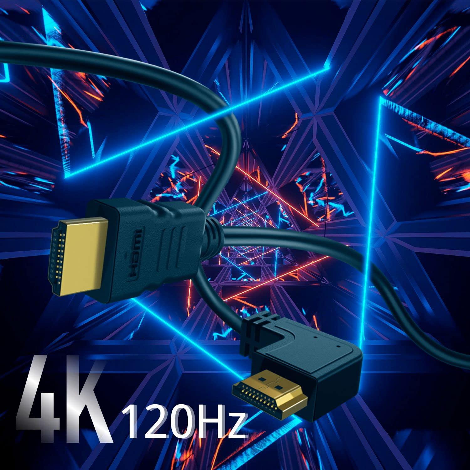 Cable HDMI TNP 4.57m Ángulo Izquierdo 90 Grados 4K 60Hz
