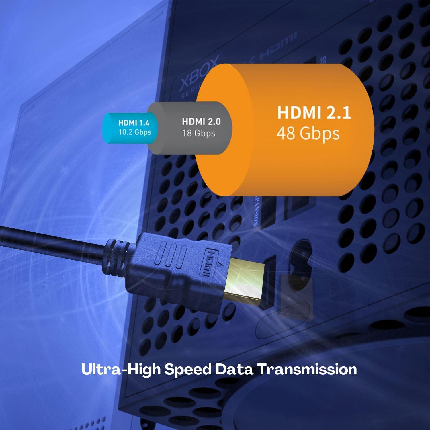 Cable HDMI TNP 4.57m Ángulo Izquierdo 90 Grados 4K 60Hz
