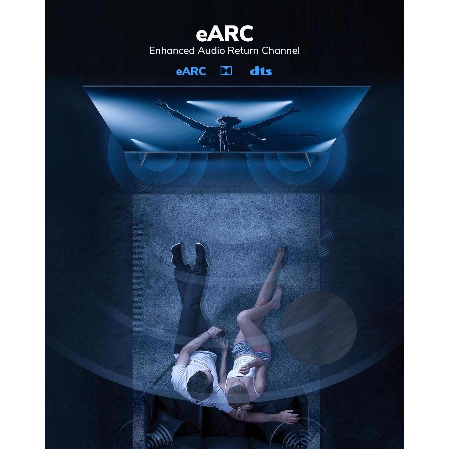 Cable HDMI 8K 2.4M KOMGIKL Alta Velocidad 48Gbps CL3