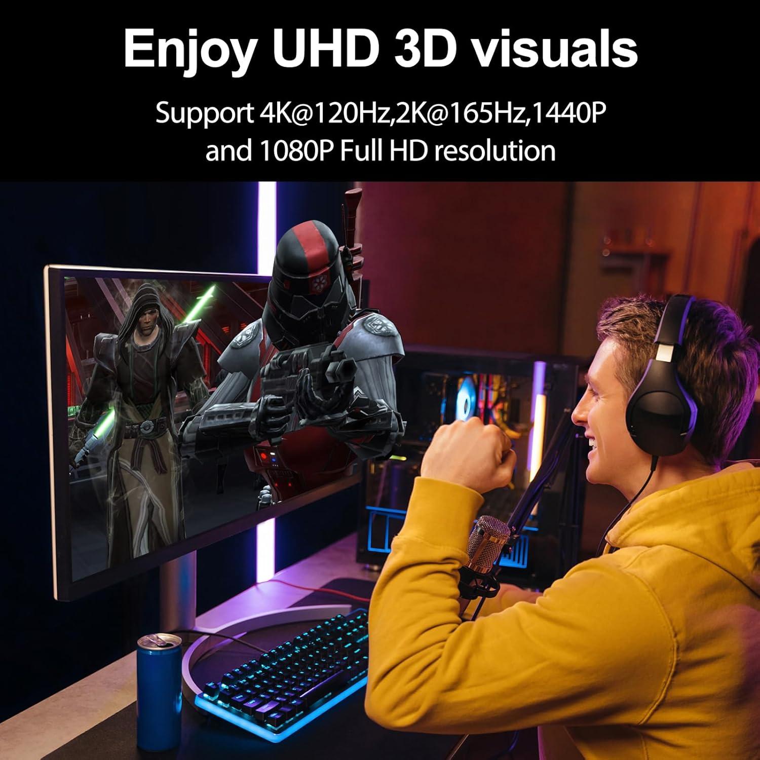 Cable HDMI 5.03m DAPRAINNO 4K 120Hz Alta Velocidad Negro