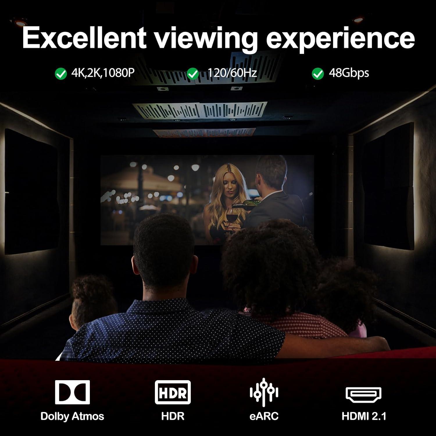 Cable HDMI 5.03m DAPRAINNO 4K 120Hz Alta Velocidad Negro