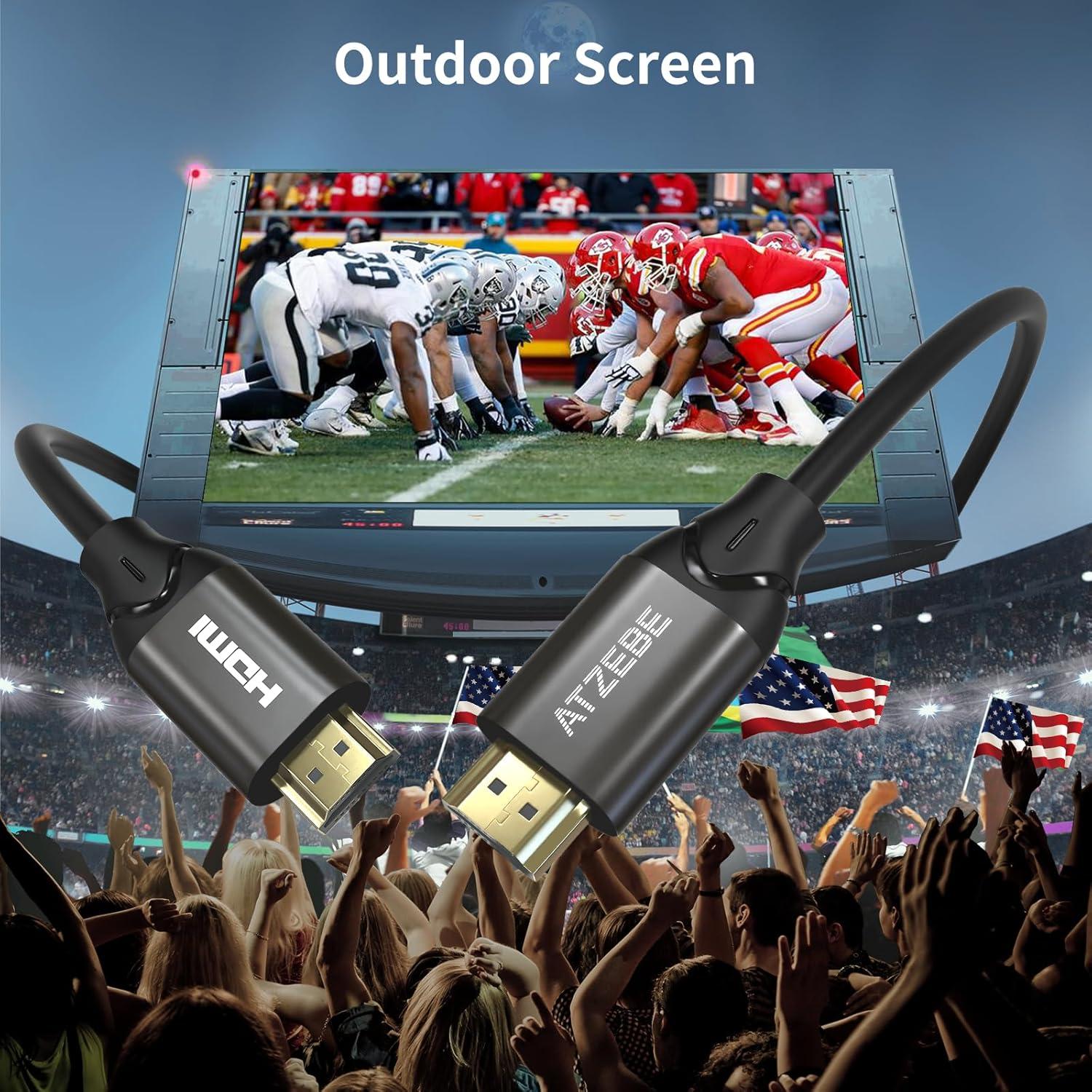 Cable HDMI 9.14 m ATZEBE 4K 60Hz Ultra Alta Velocidad