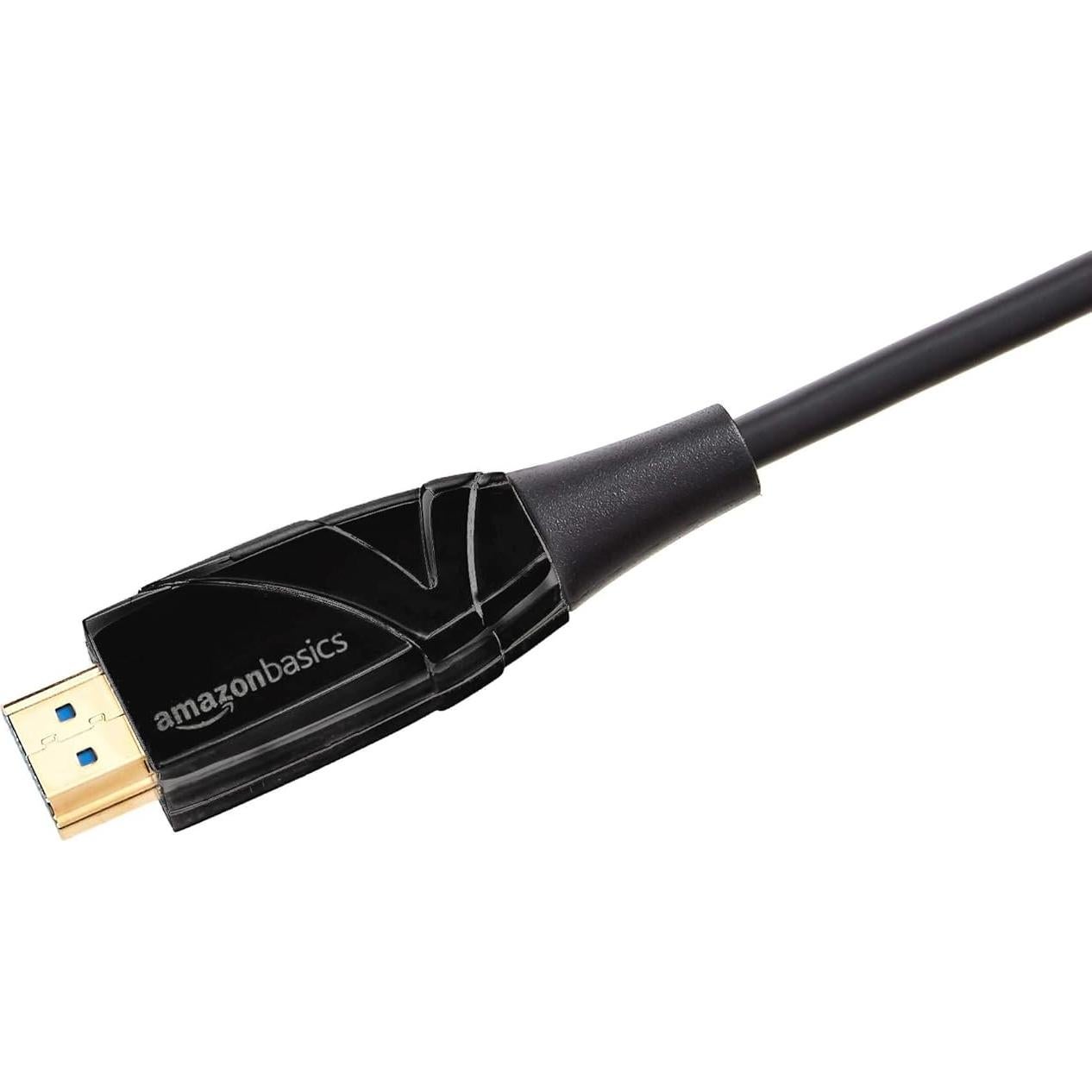 Cable de fibra óptica HDMI Amazon Basics 30.5m 4K 60Hz