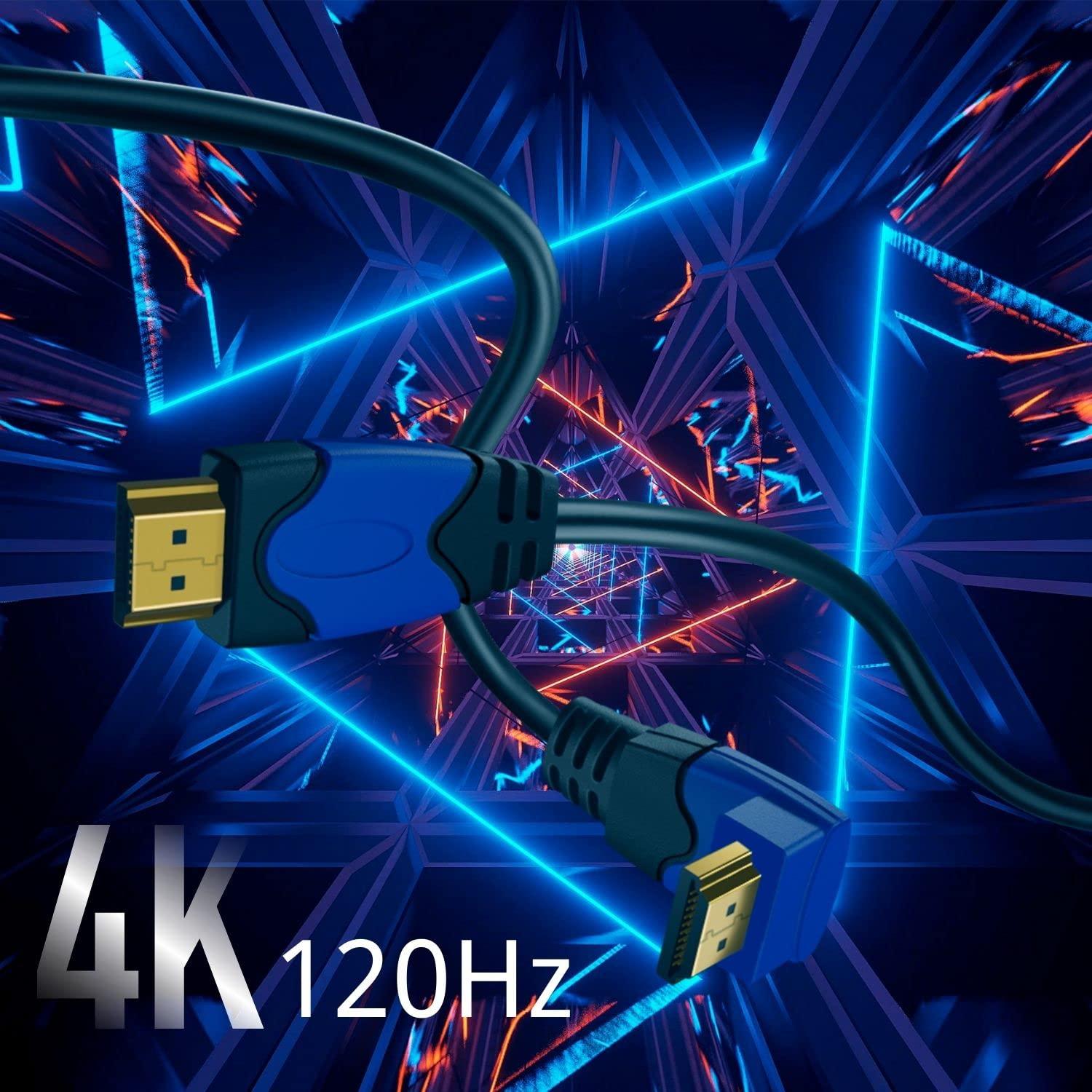 Cable HDMI 4K TNP 4.57m Ángulo Derecho 270 Grados 18Gbps