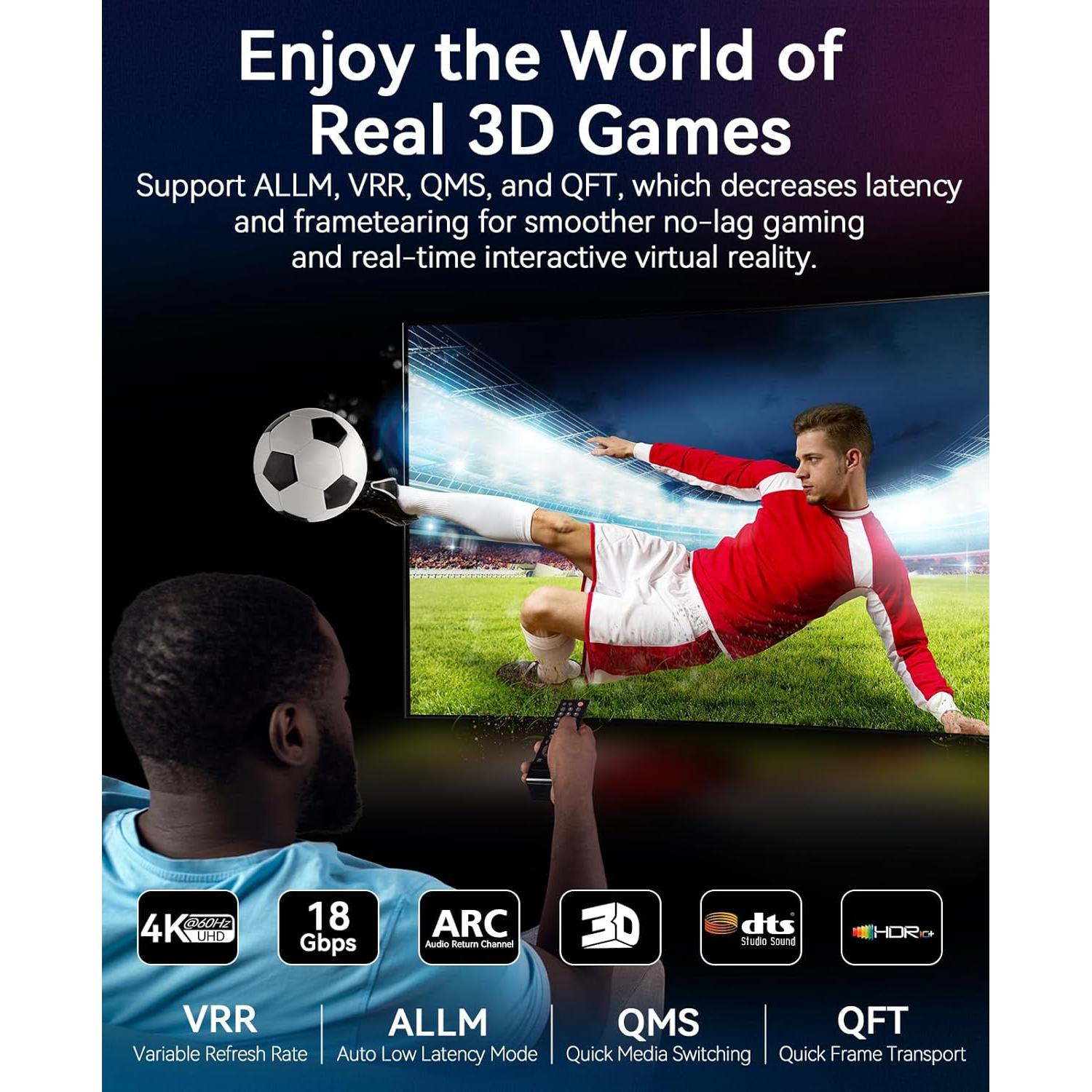 Cable HDMI 4K 12.19m HXRKDEV Ultra Alta Velocidad 2.0