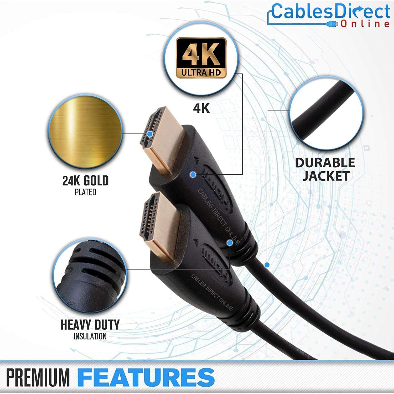 Cable HDMI 2.0 10.67m Cables Direct Online 4K 60Hz 18Gbps