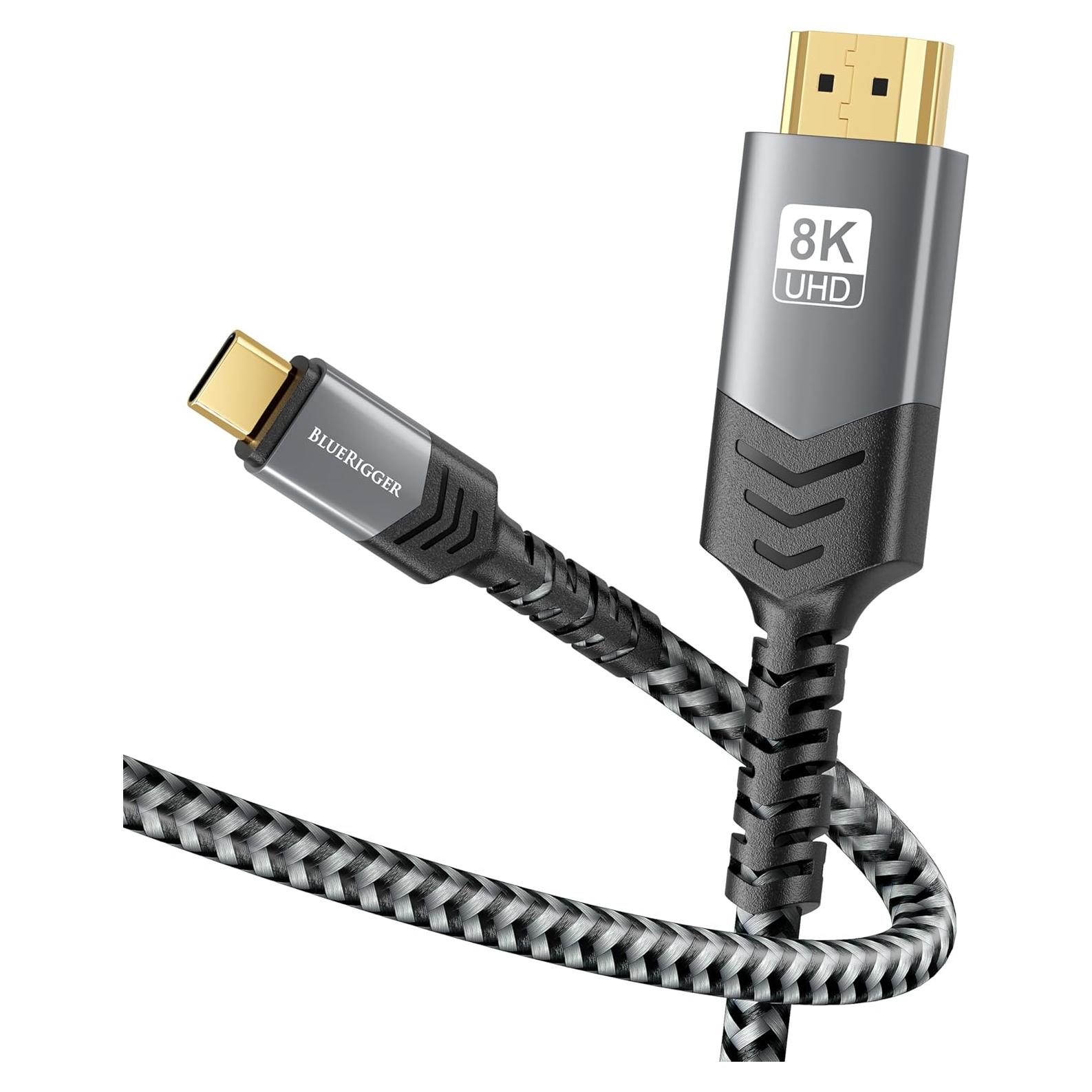 Cable USB C a HDMI BlueRigger 8K 3.05m 60Hz Alta Velocidad