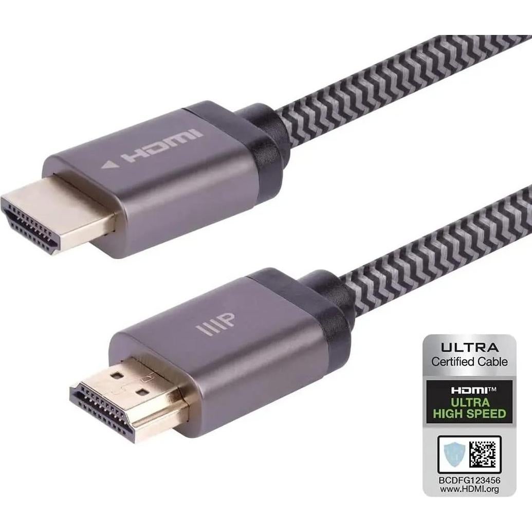 Cable HDMI 8K Monoprice 6.1m Trenzado Alta Velocidad CL2