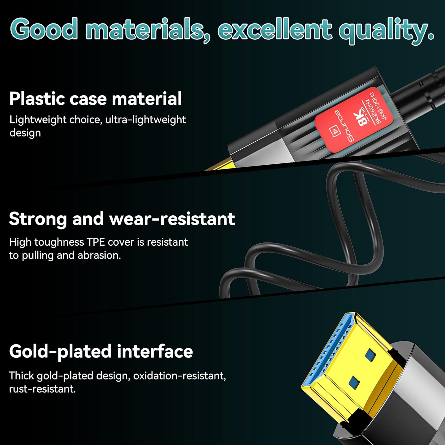 Cable HDMI de fibra óptica 20M Anehmeta 8K 48Gbps