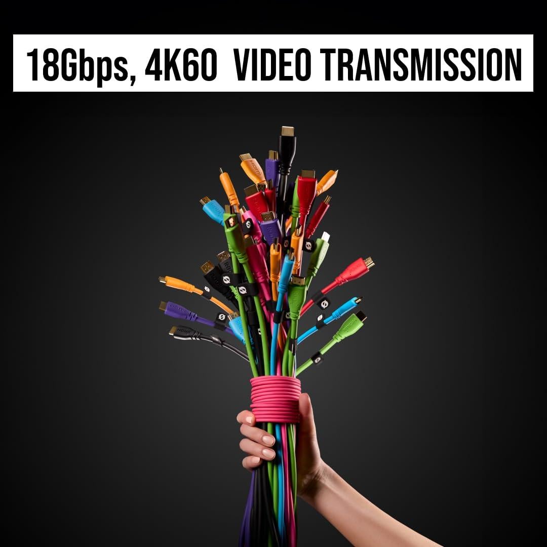 Cable HDMI Premium 3m RØDE Alta Velocidad 4K60 Rosa