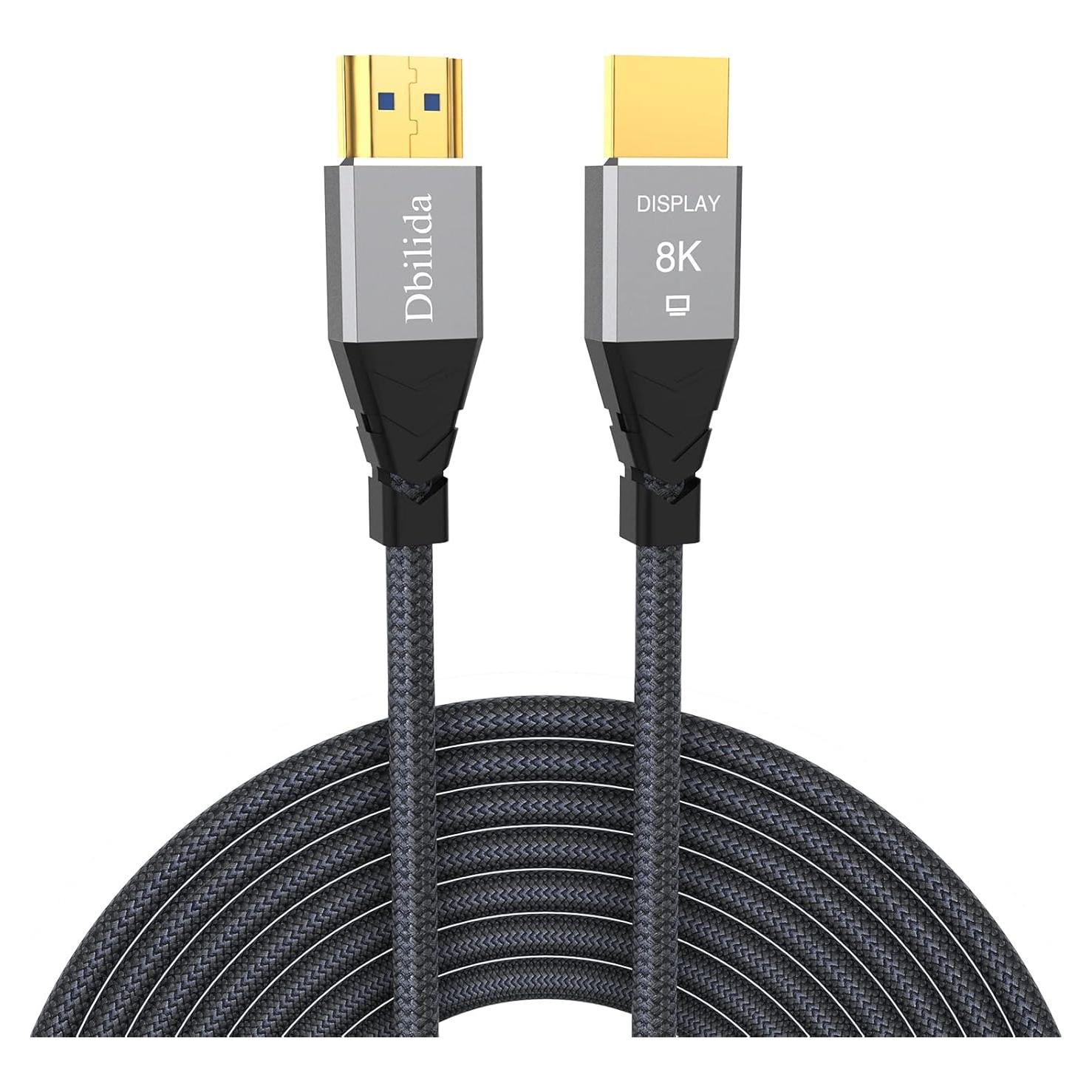 Cable HDMI 2.1 de fibra 8K 15.24m Dbilida 48Gbps