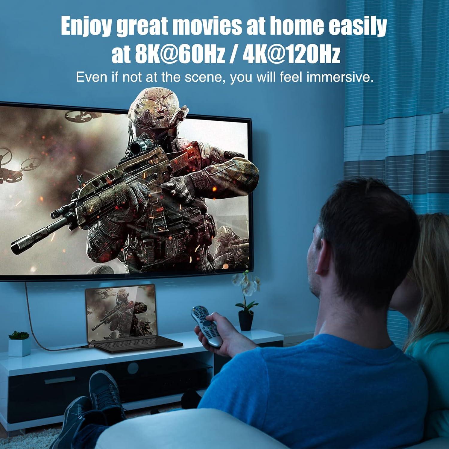 Cable HDMI 2.1 de fibra 8K 15.24m Dbilida 48Gbps