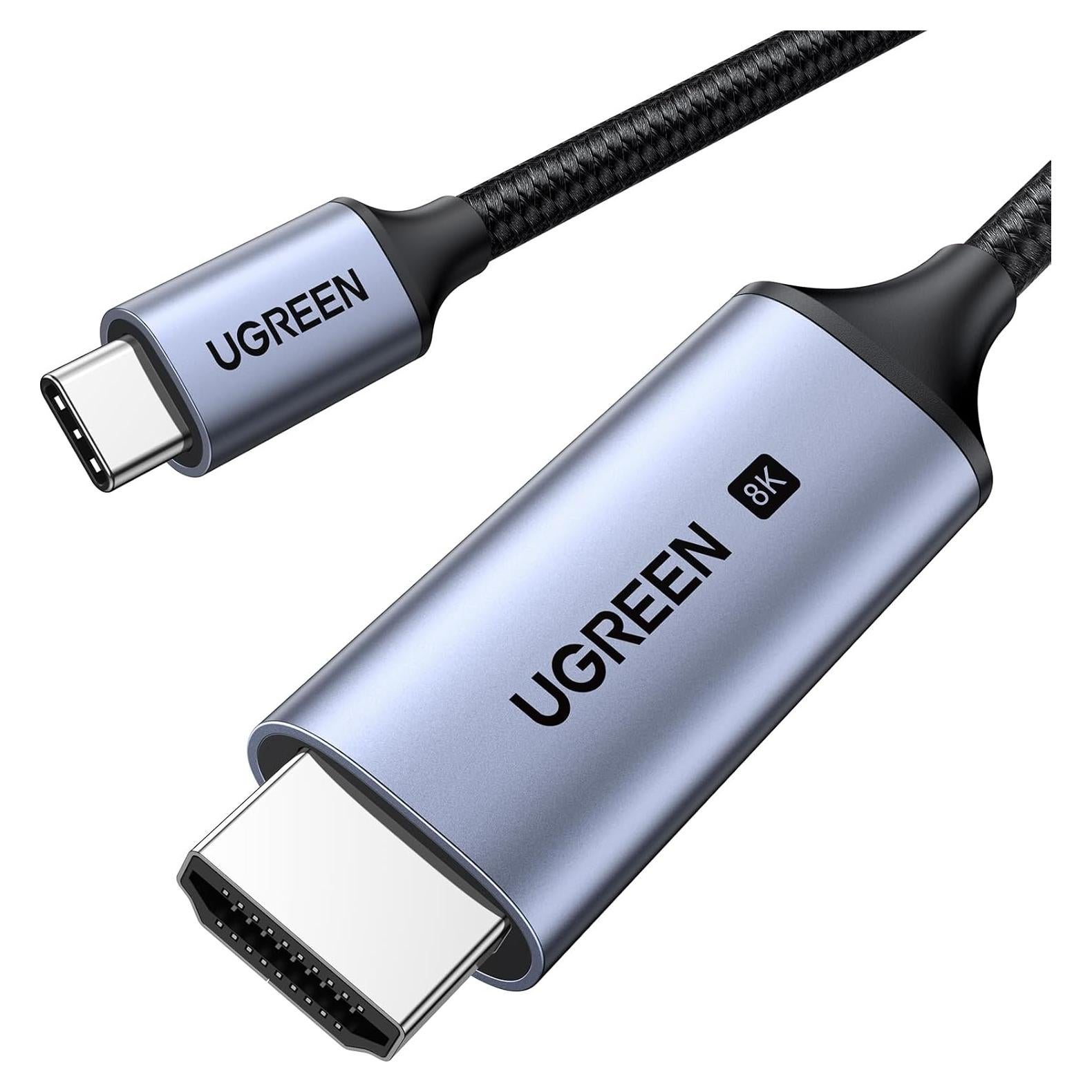 Cable UGREEN USB-C a HDMI 8K 2.0m 48Gbps Thunderbolt 4