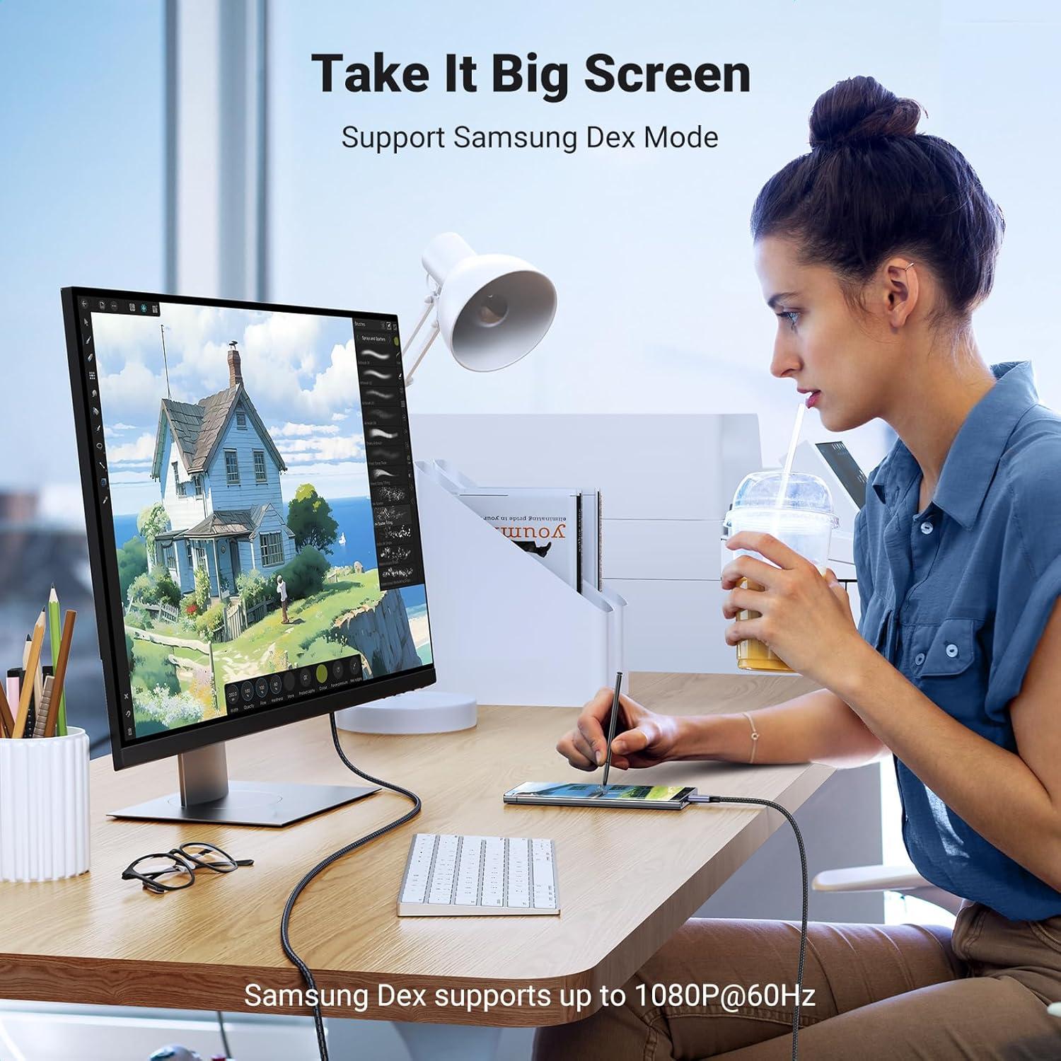 Cable UGREEN USB-C a HDMI 8K 2.0m 48Gbps Thunderbolt 4