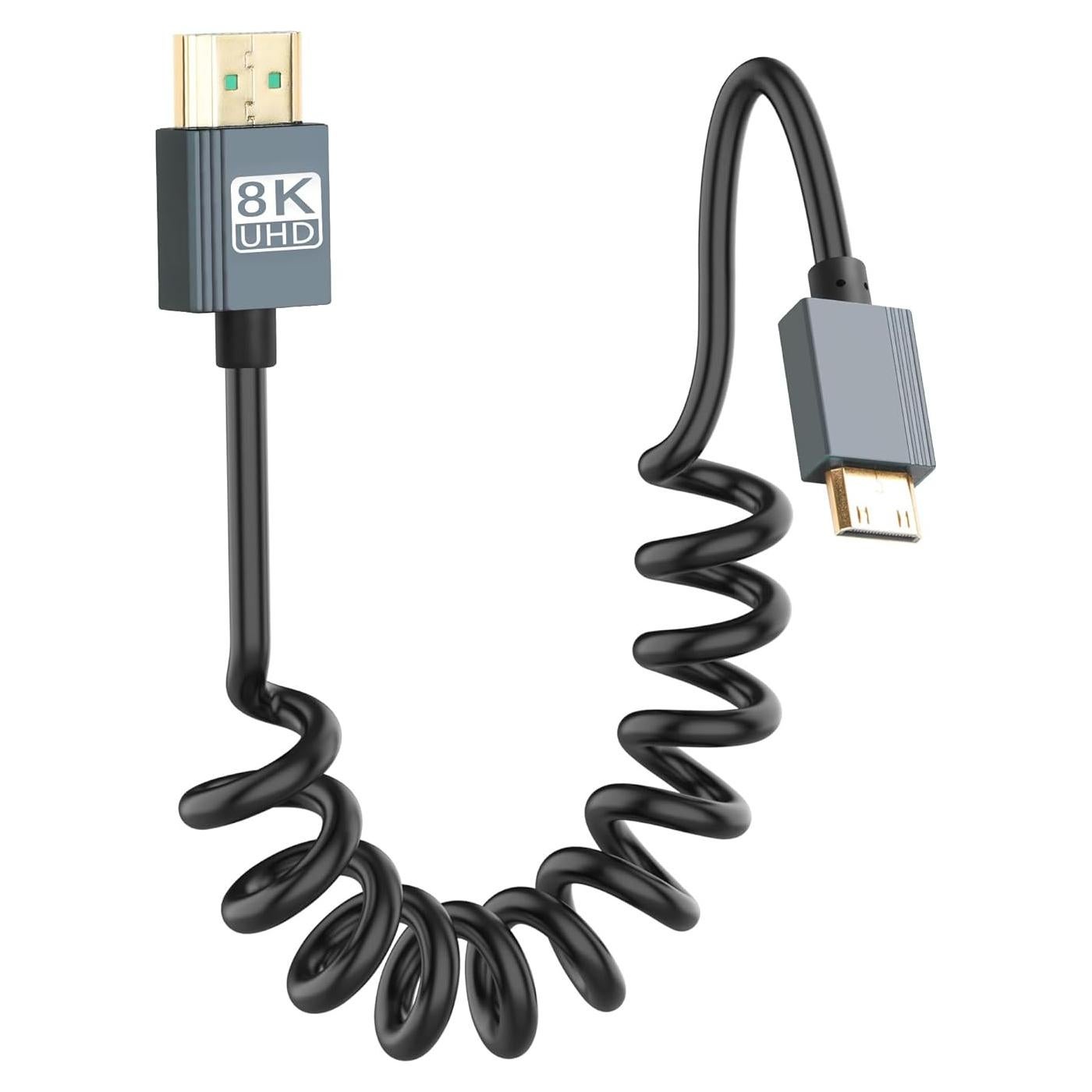 Cable Mini HDMI a HDMI 8K CERRXIAN 0.9m Ultra HD 2.1