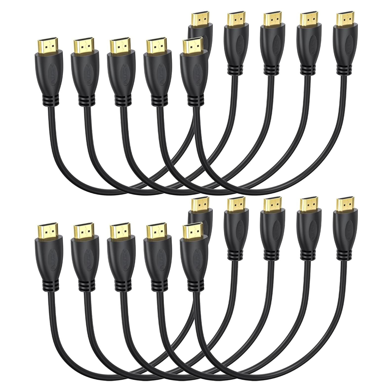 Cable HDMI 2.0 4K 0.3m MOSIMLI Paquete de 10 Alta Velocidad