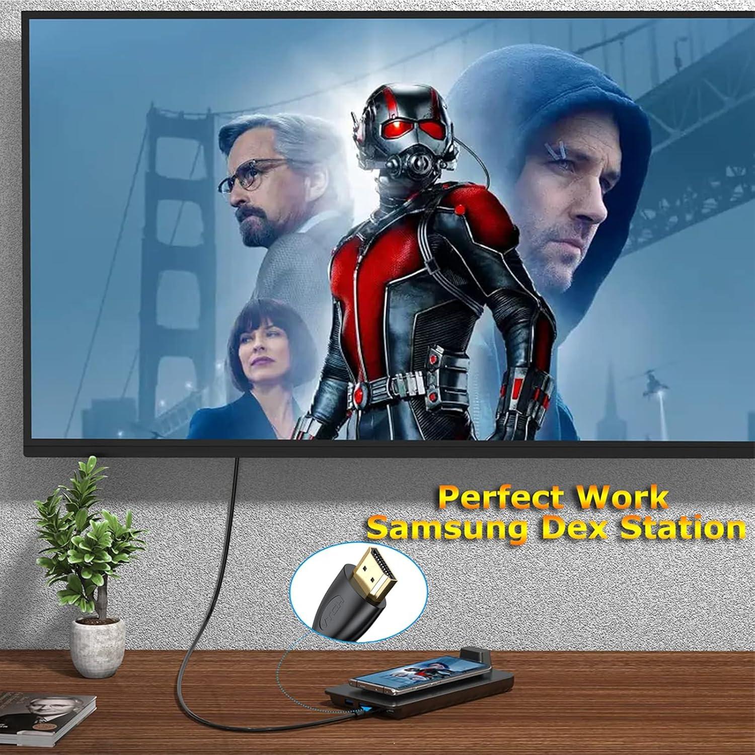 Cable HDMI 2.0 4K 0.3m MOSIMLI Paquete de 10 Alta Velocidad